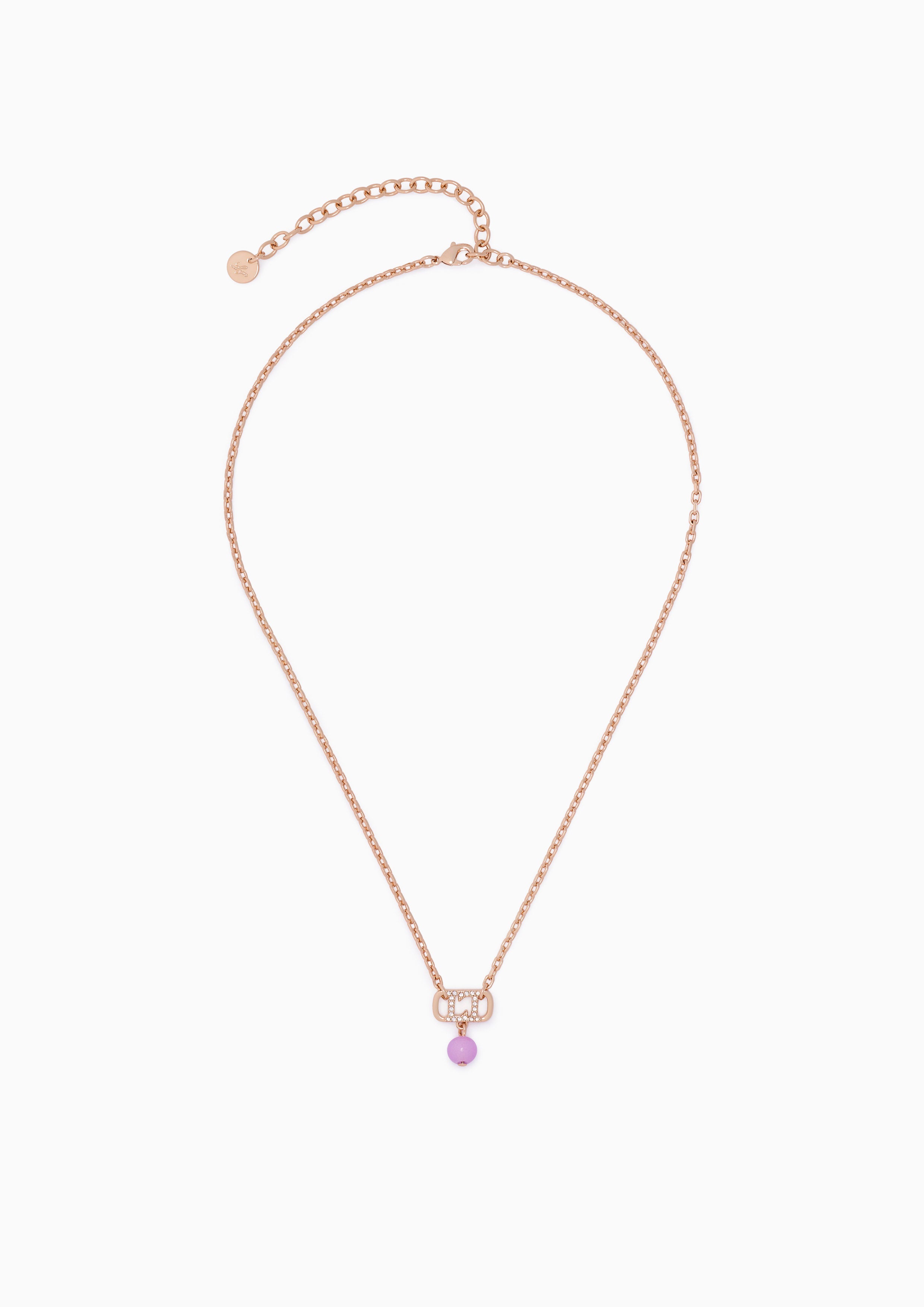 Benedict Necklace Purple/ Rose Gold