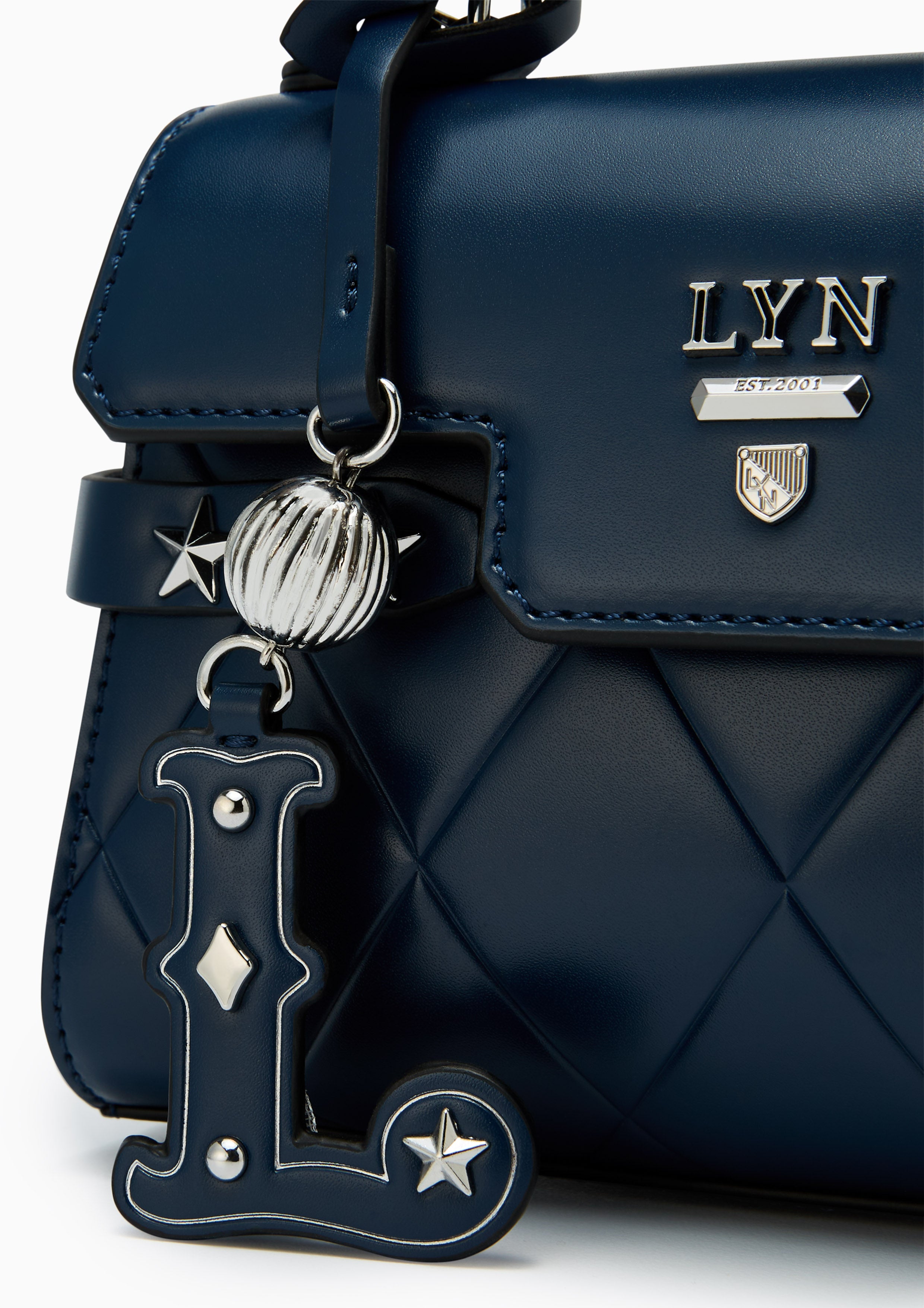 Re-Edit Wonder Ray Top Handle Bag XS blue