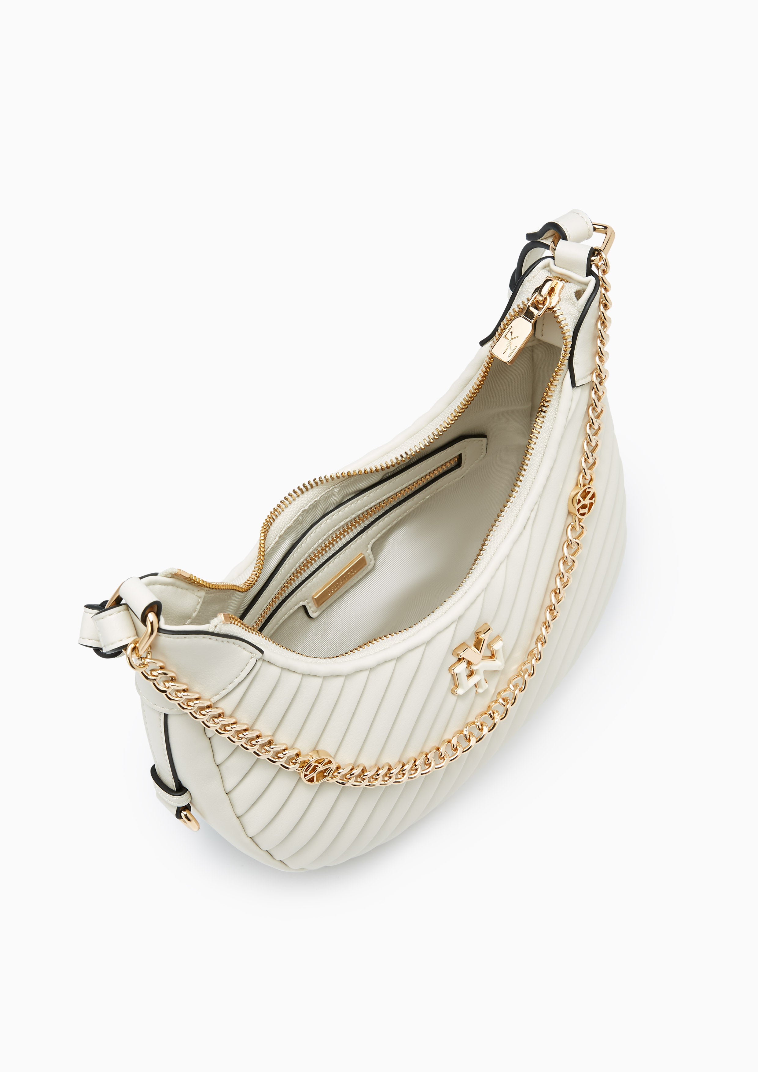 Pleat Rexha M Shoulder Bag Off-White