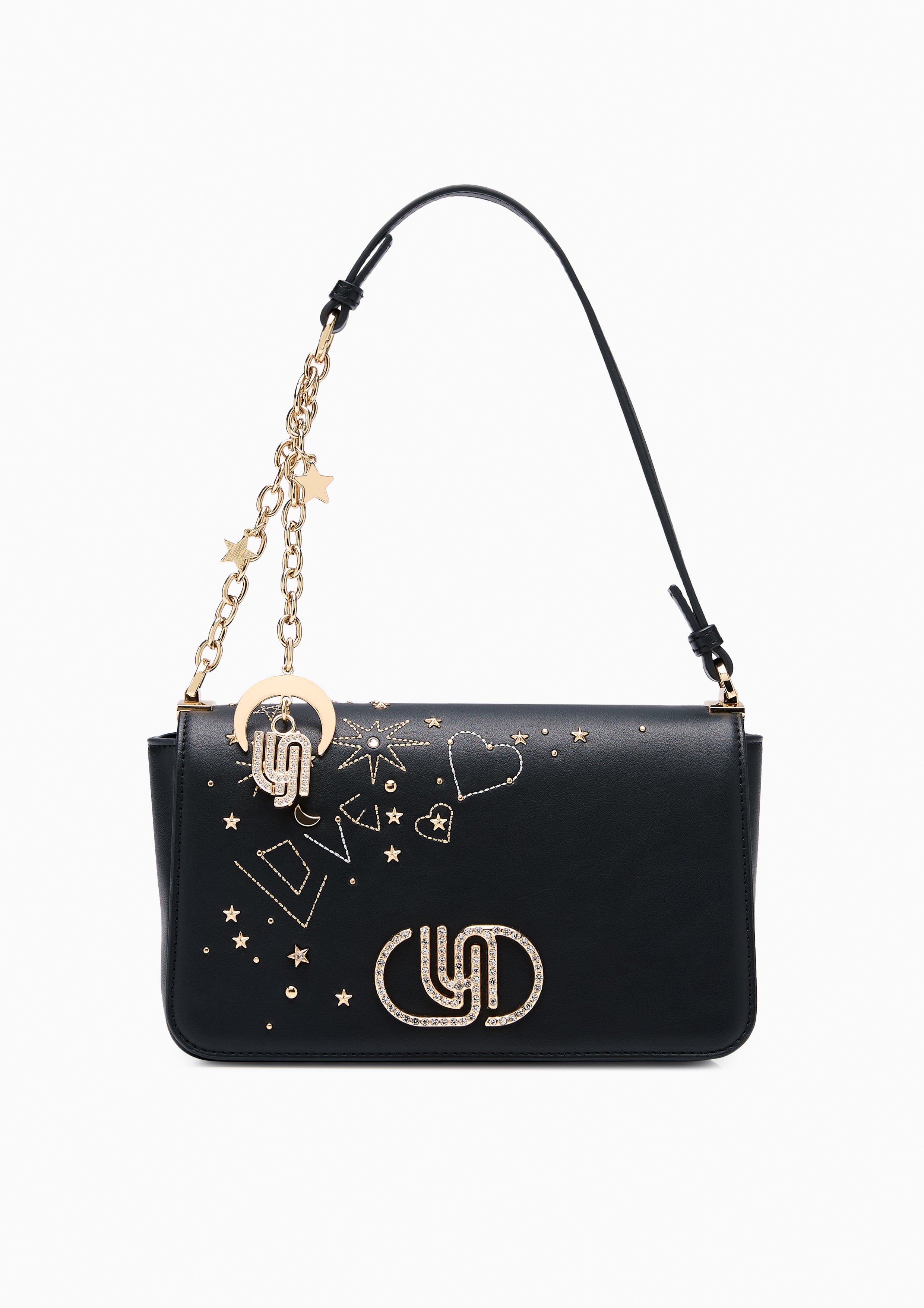 Cosmic Moon Infinite Love Crossbody Bag Black