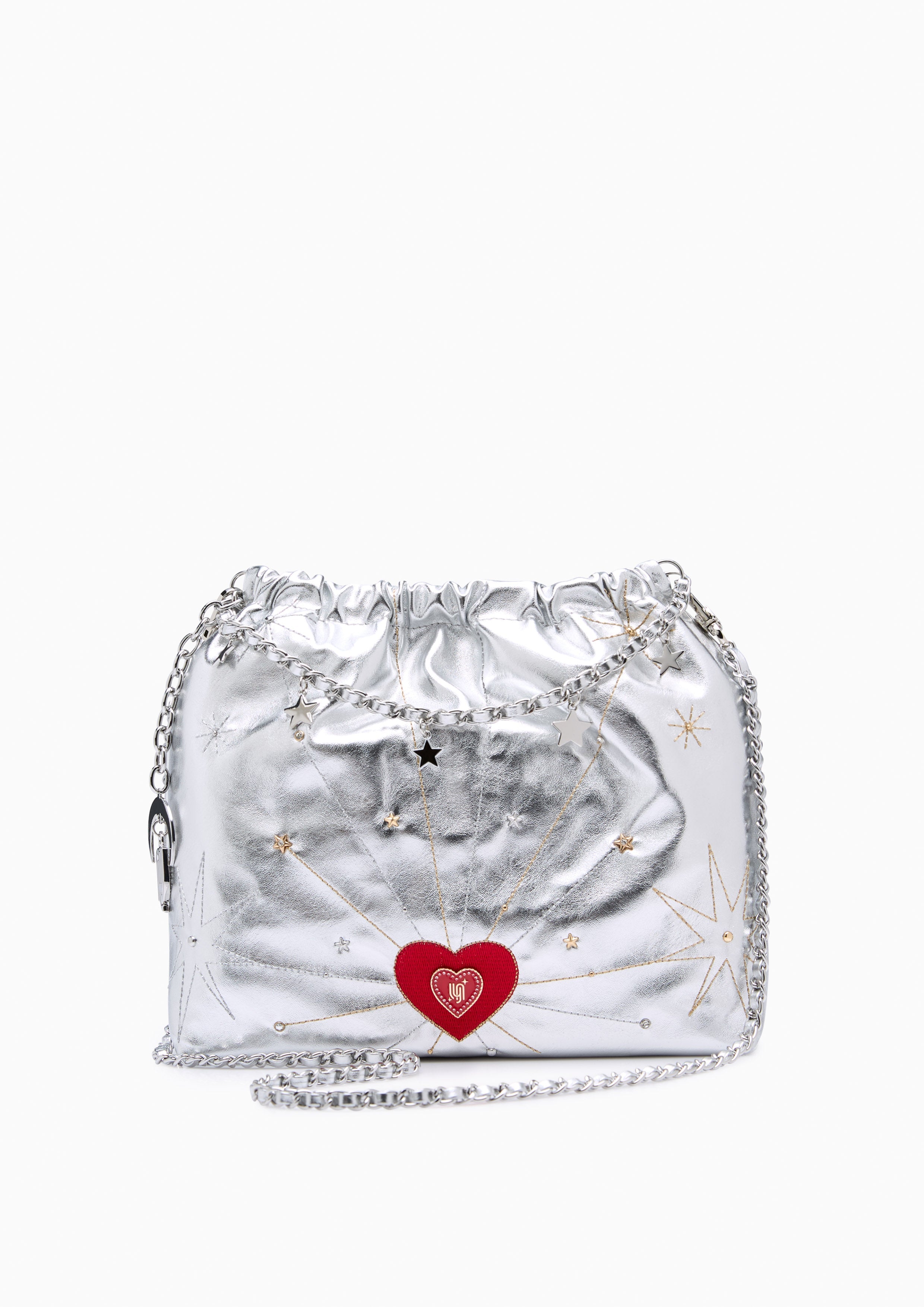 Cosmic Monet Infinite Love L Shoulder Bag Silver