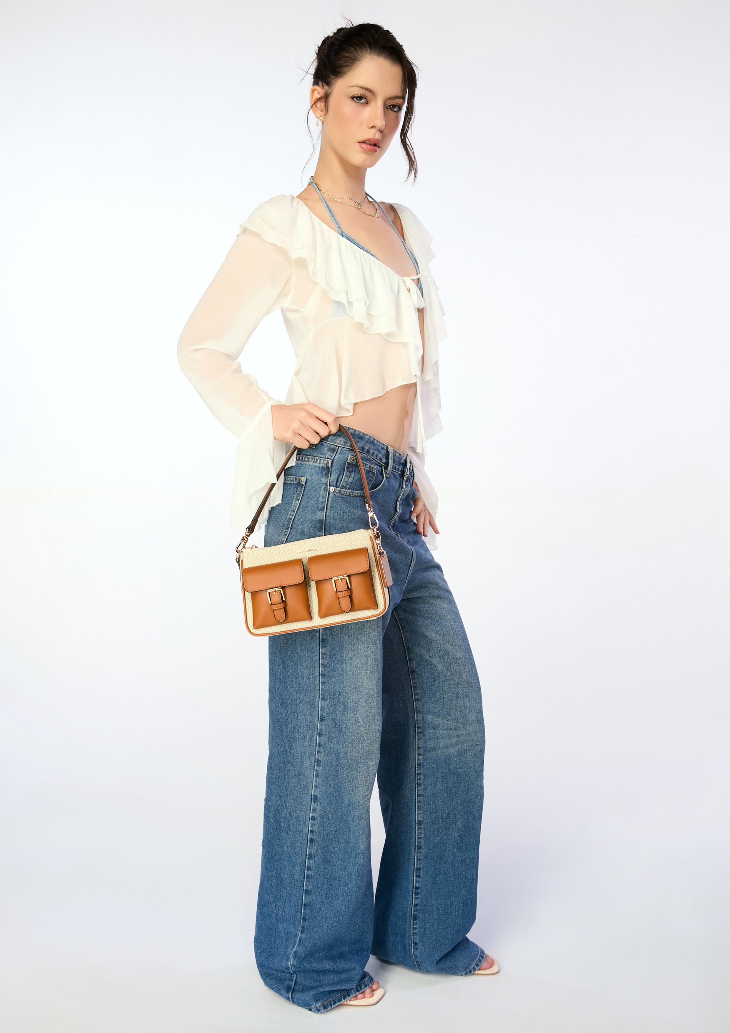 Mila S Shoulder Bag Brown