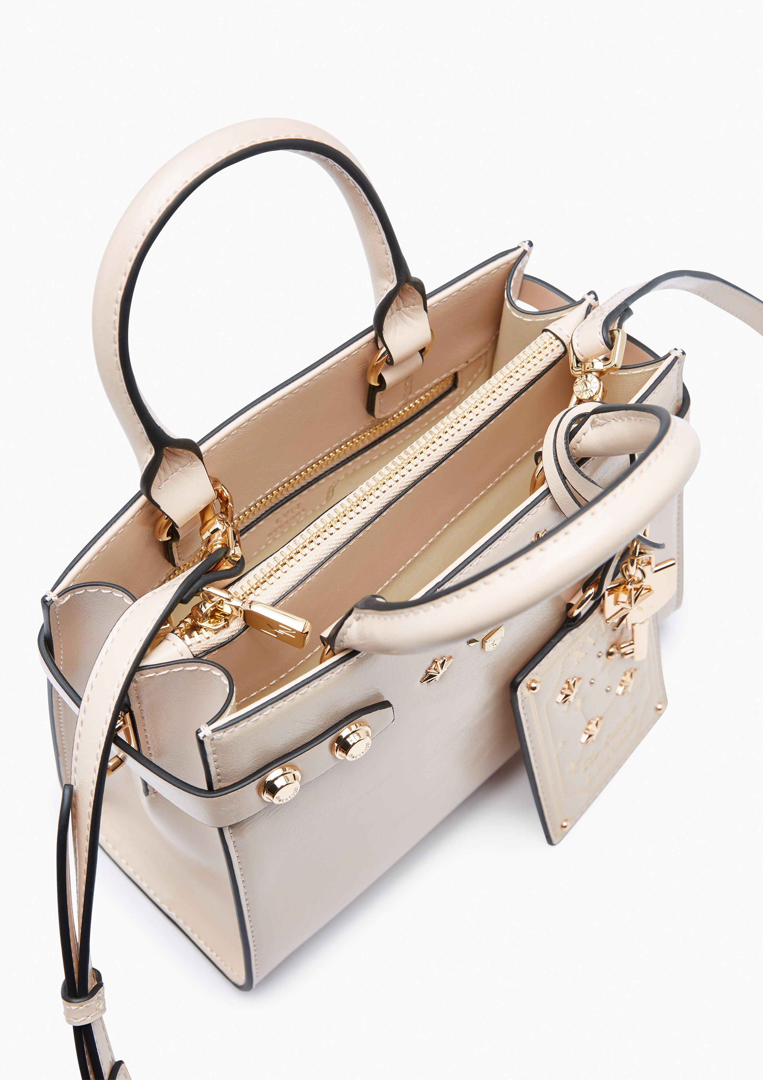 Astor Fineness S Top Handle Bag Beige
