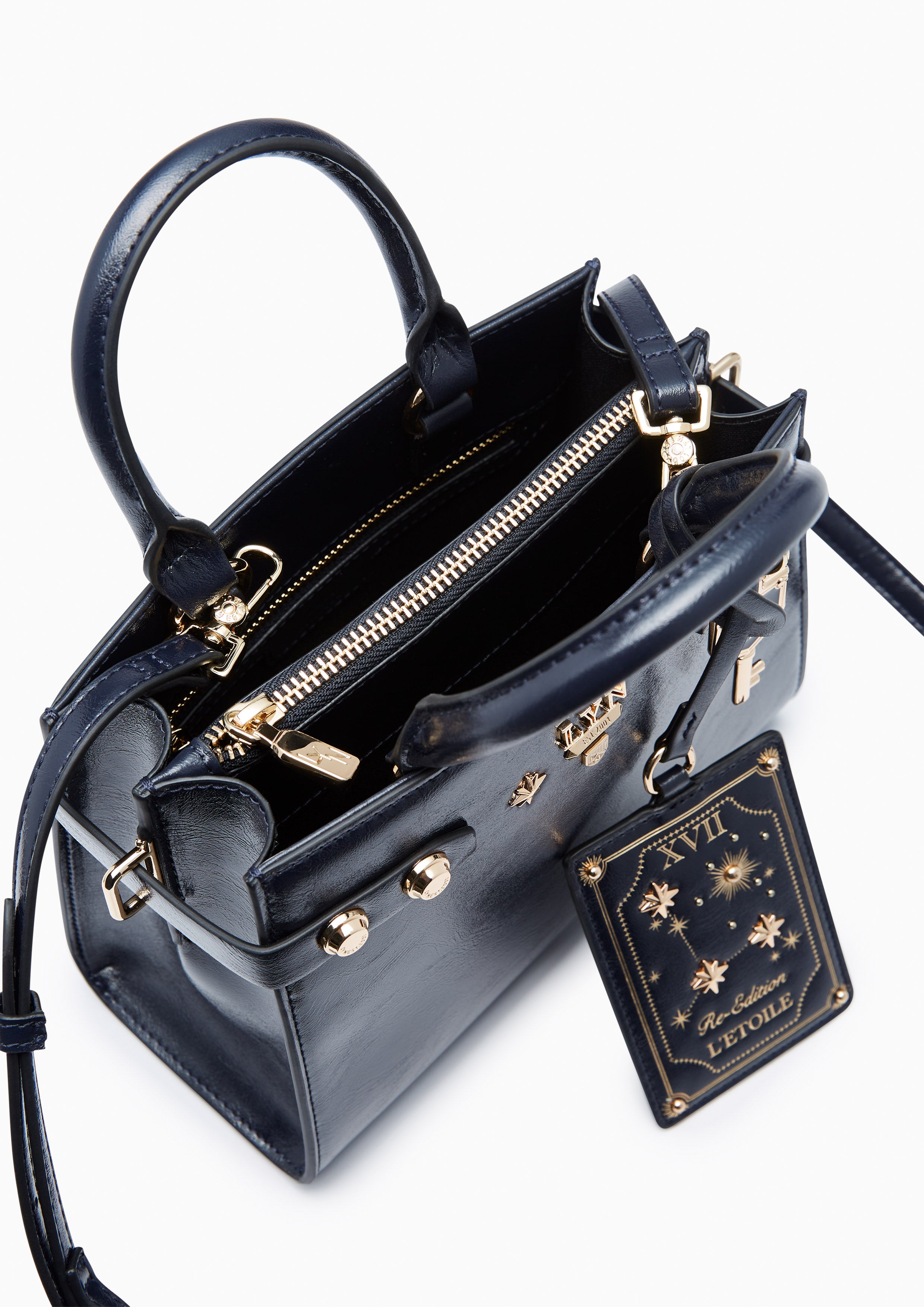 Astor Fineness S Top Handle Bag Navy