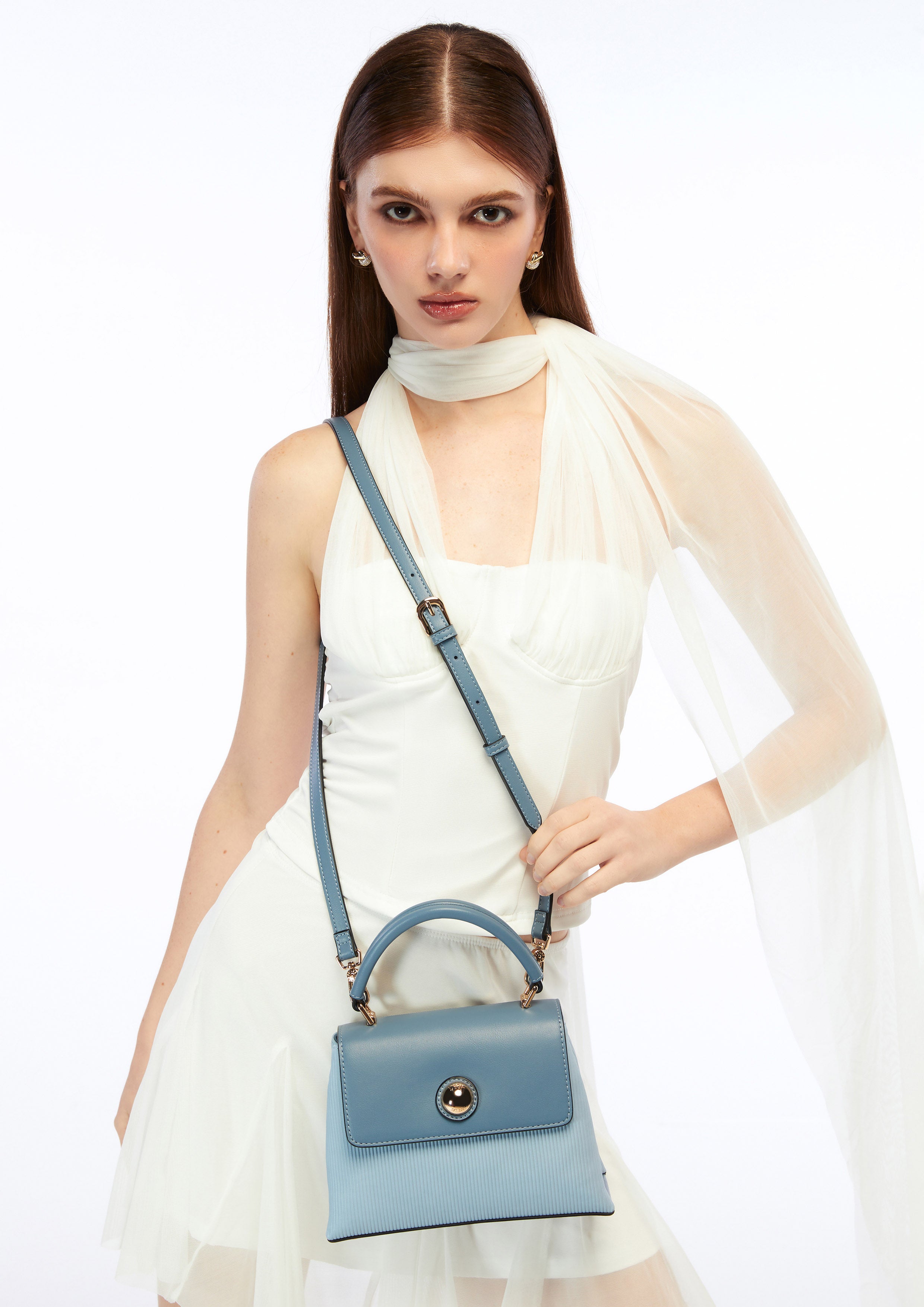 Harmony Top Handle Bag Blue