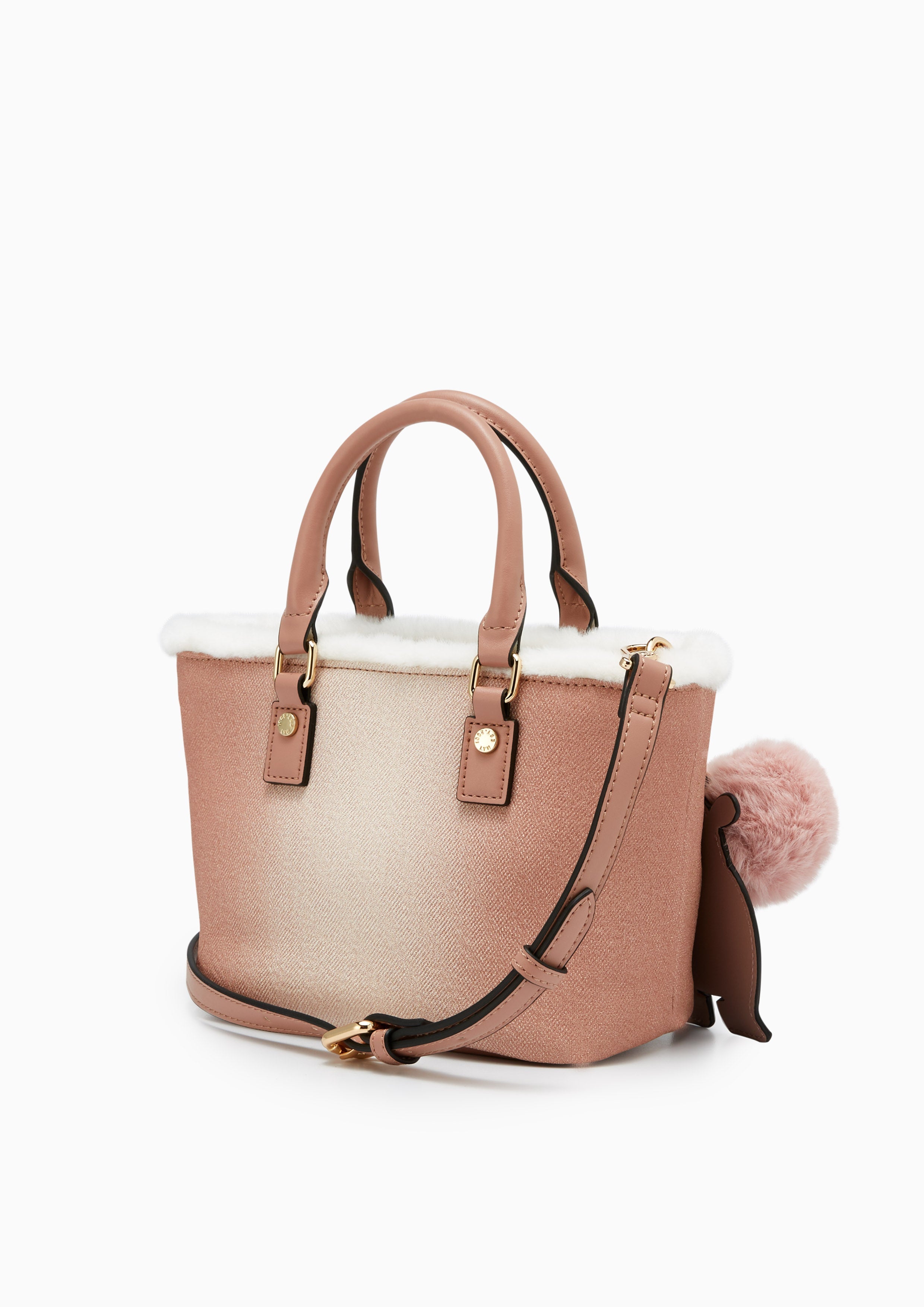 Moo Moo Small Tote Bag Pink