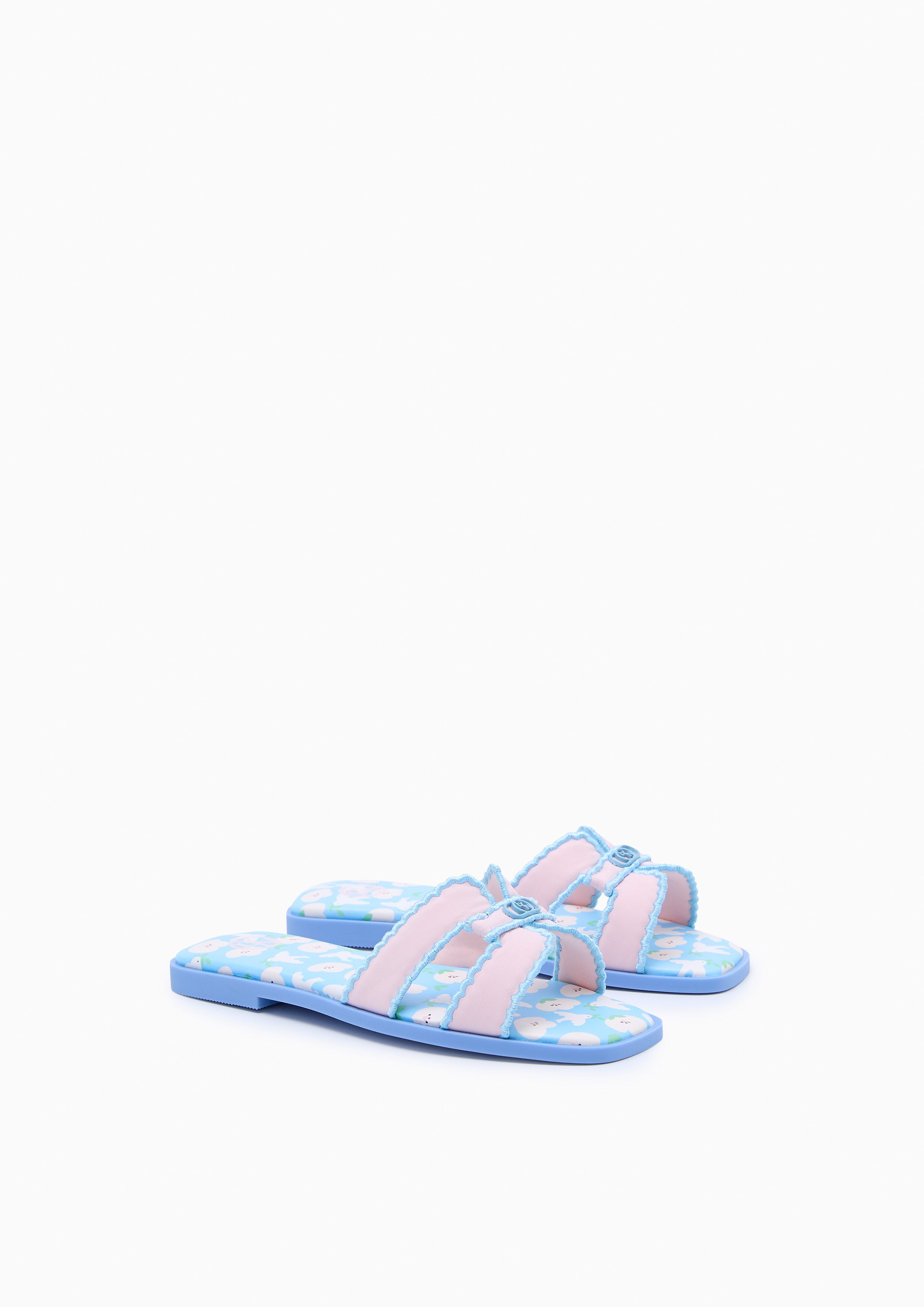 Hey Girl Mini Flat Sandals For Girls Blue