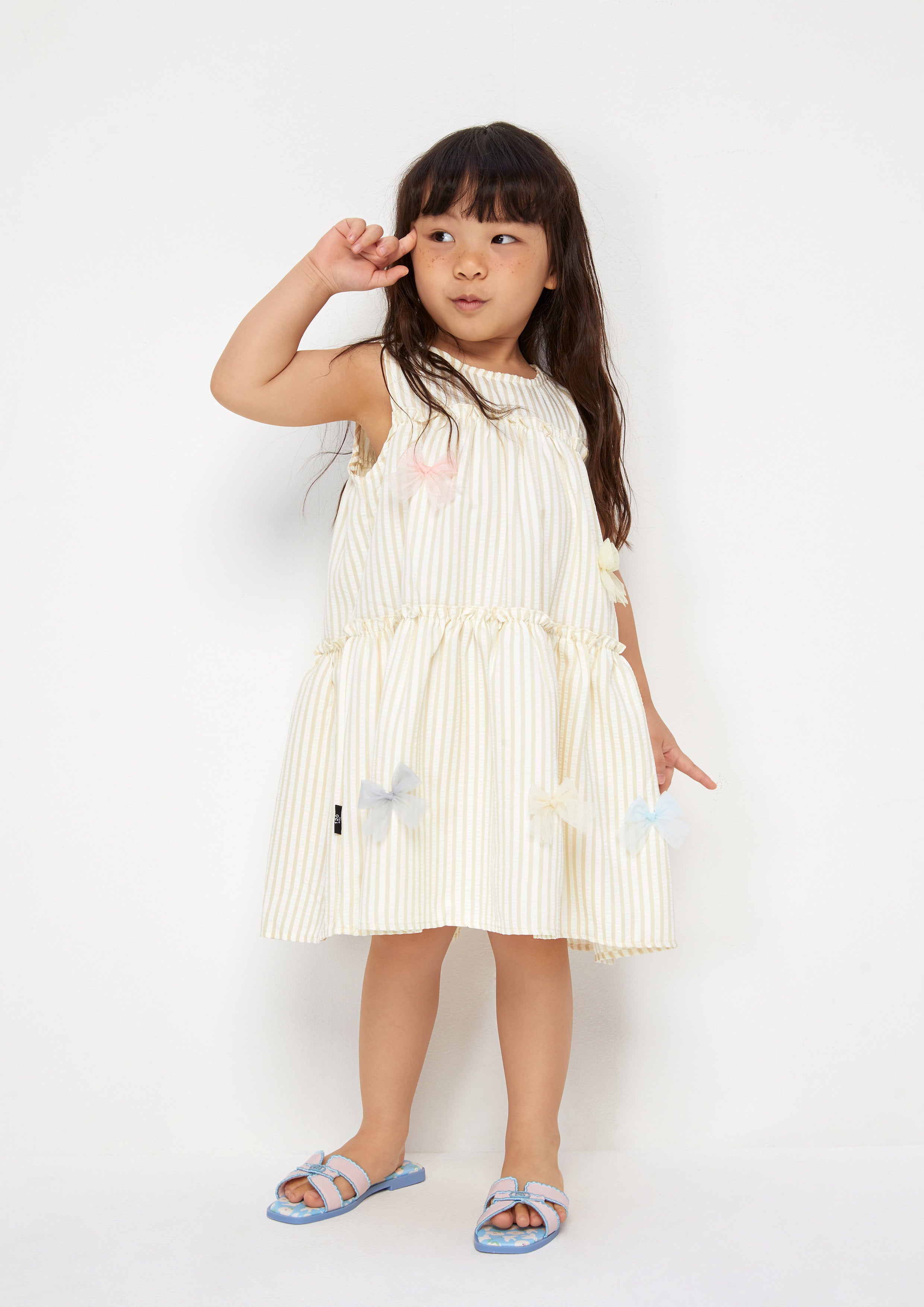 Hey Girl Mini Flat Sandals For Girls Blue