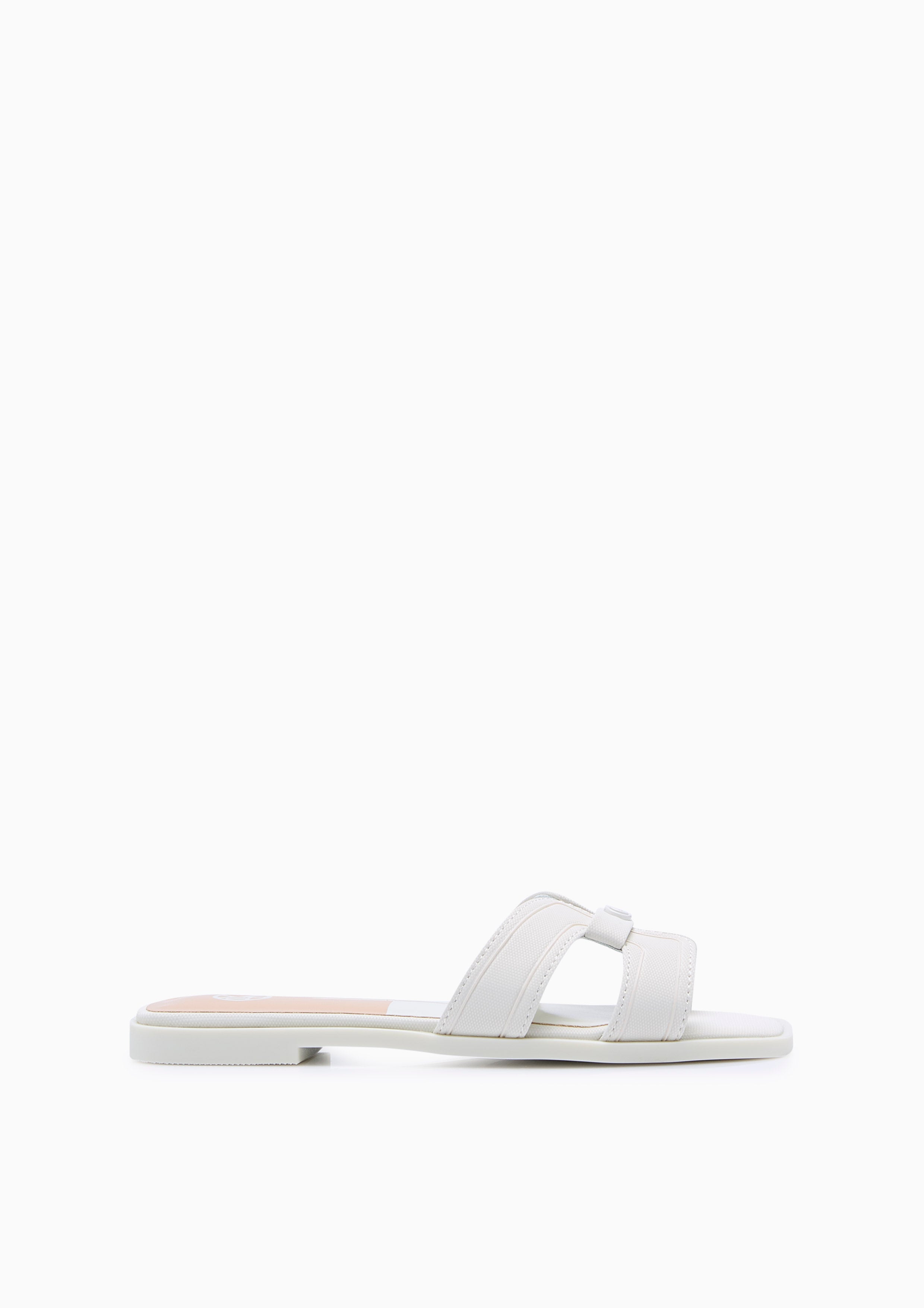 Hey Monotone Mini Flat Sandals (For Kids) White