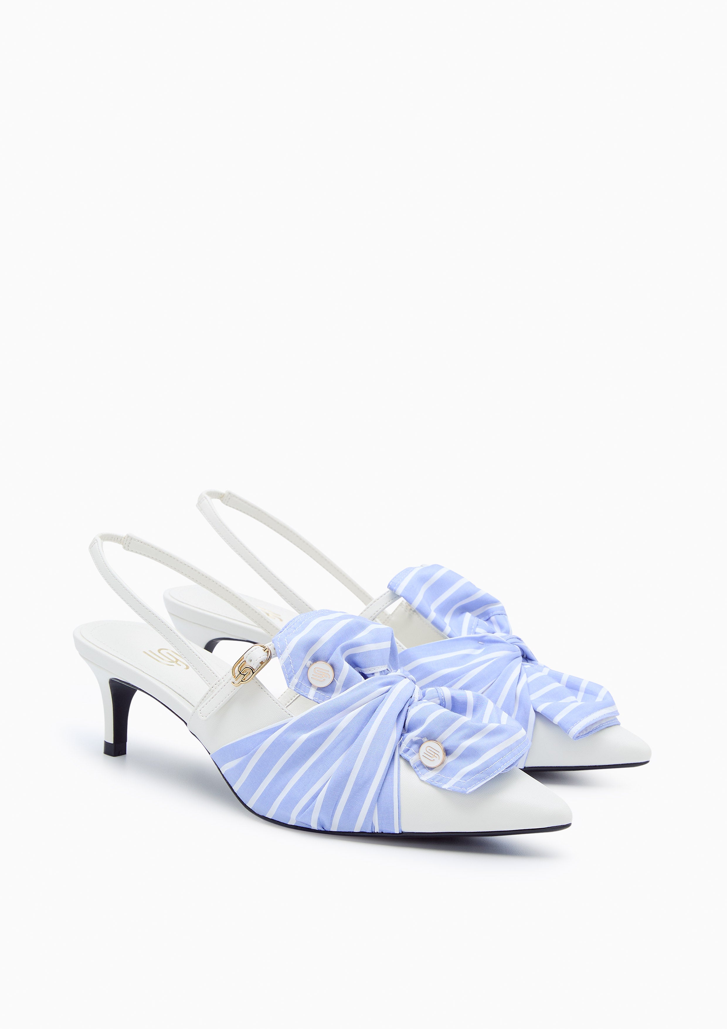 Arin Infinite Slingback Mid Heels Blue