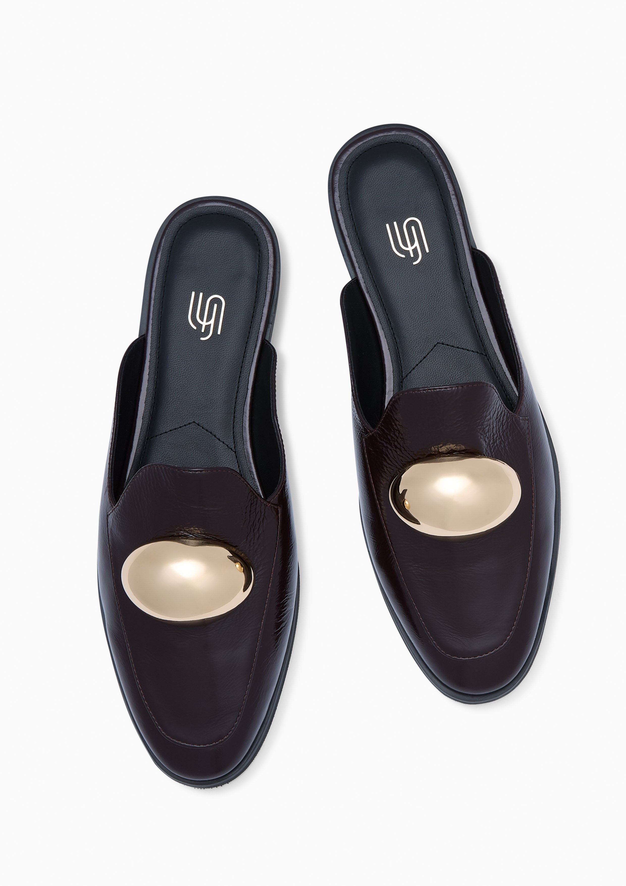 Amina Infinite Mules Dark Red