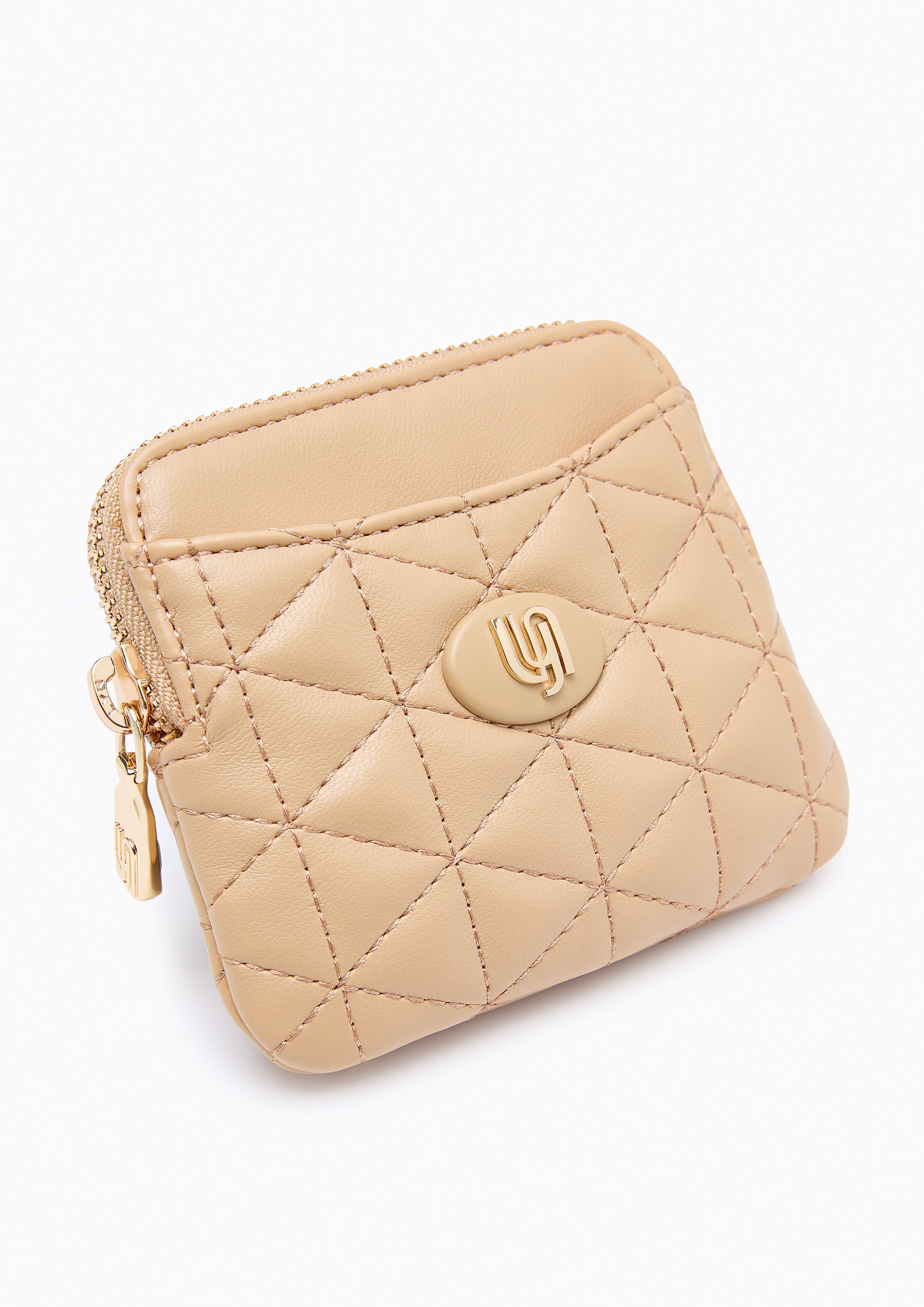 Madison Infinite Short Wallet Dark Beige