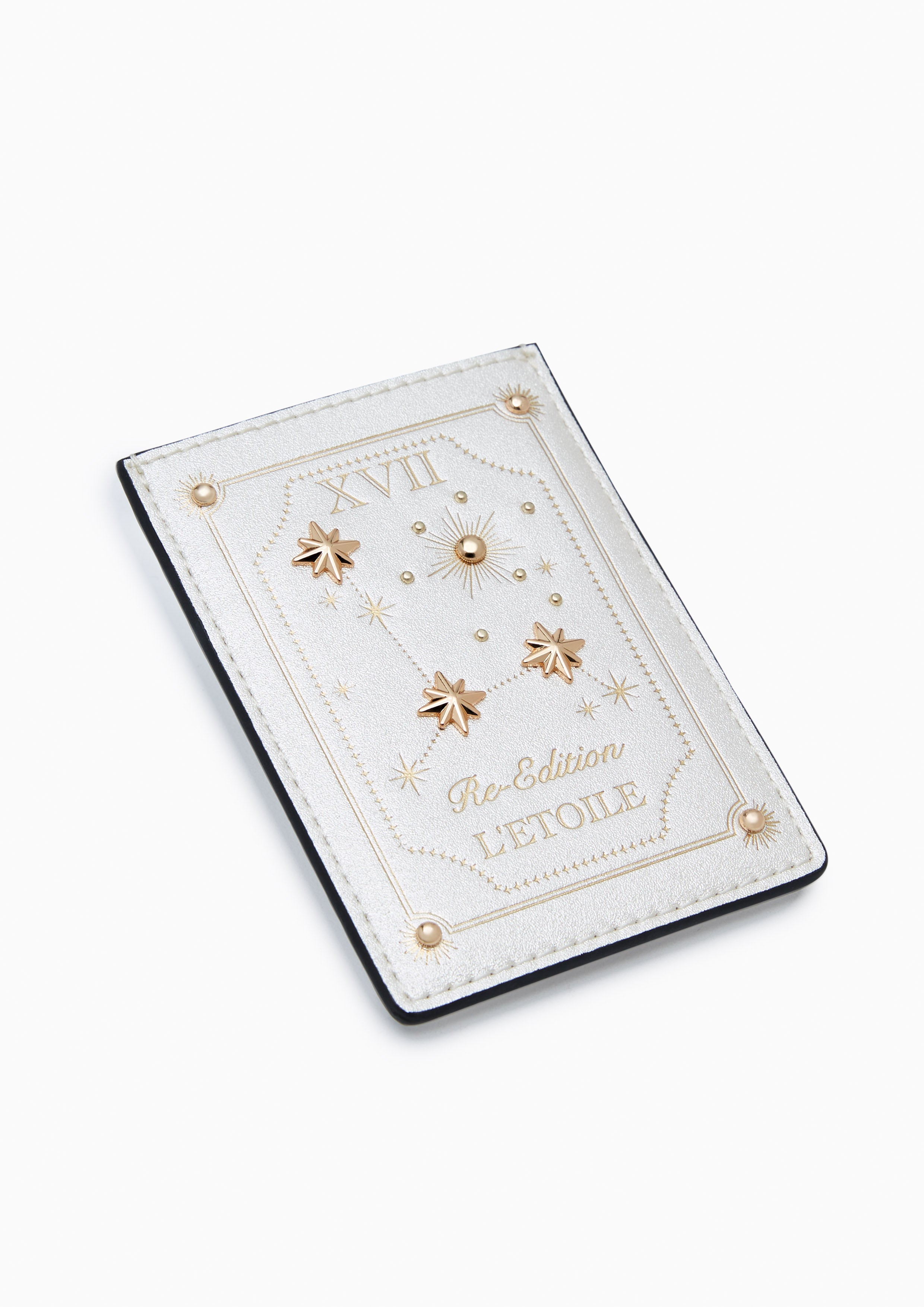 Astor Card Holder Glitter Ivory