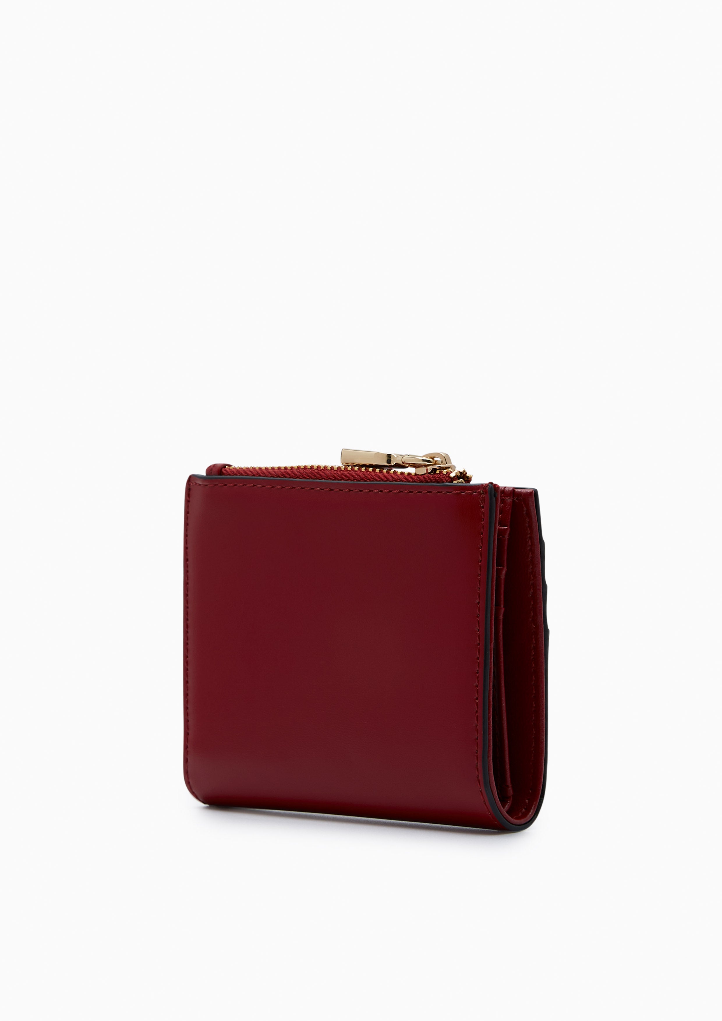 Re-Edit Slim Card Short Wallet Red