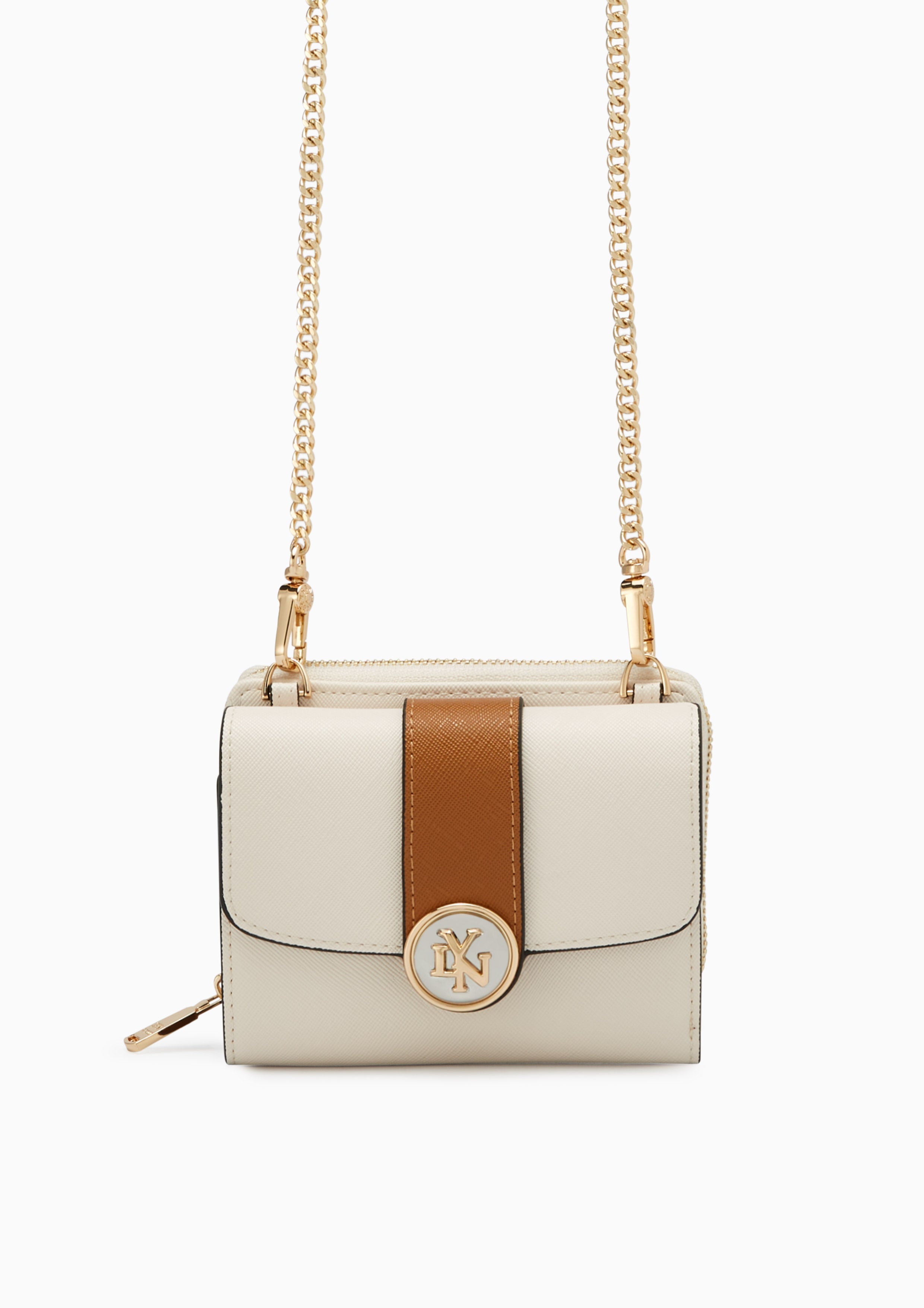 Venus Short Wallet On Chain Brown