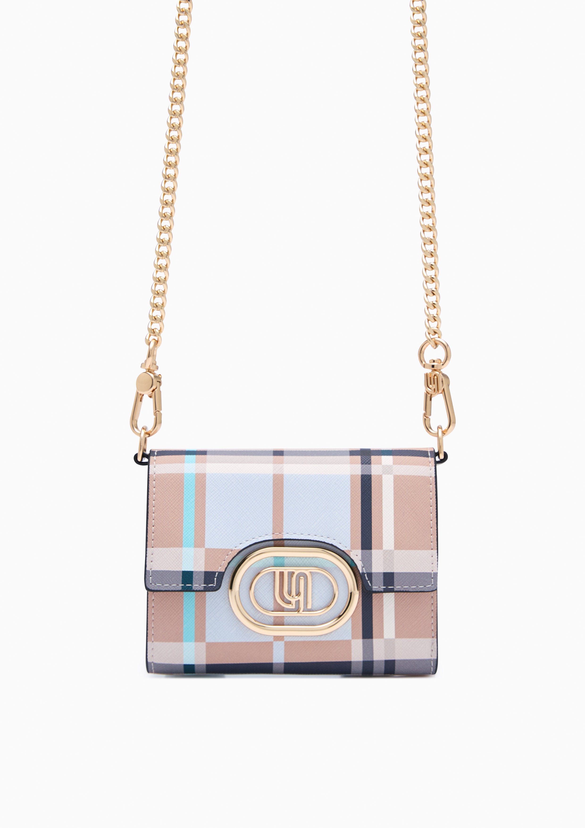 Tart Infinite Fold Short Wallet On Chain Printed Beige