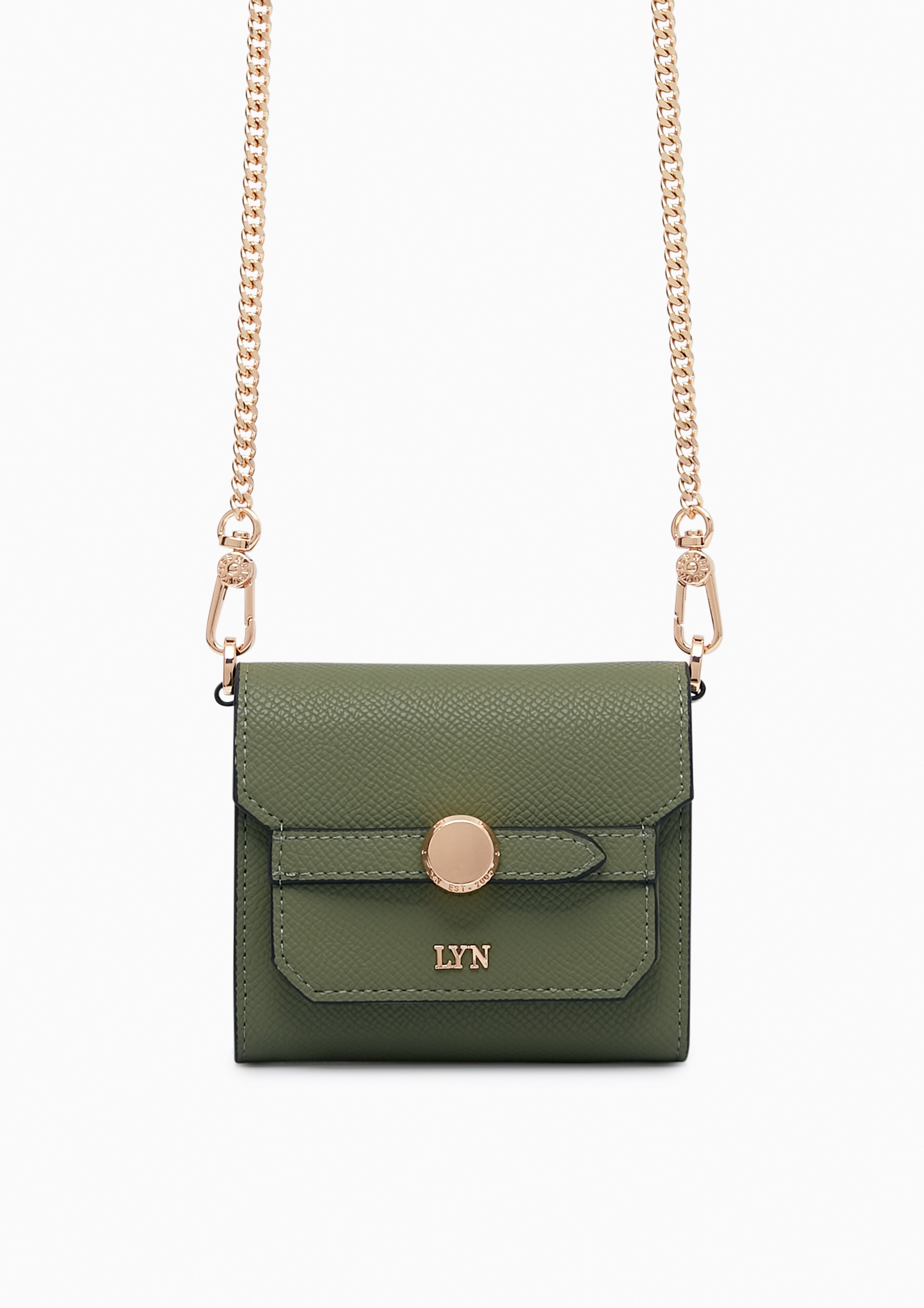 Andera Short Wallet on Chain Green