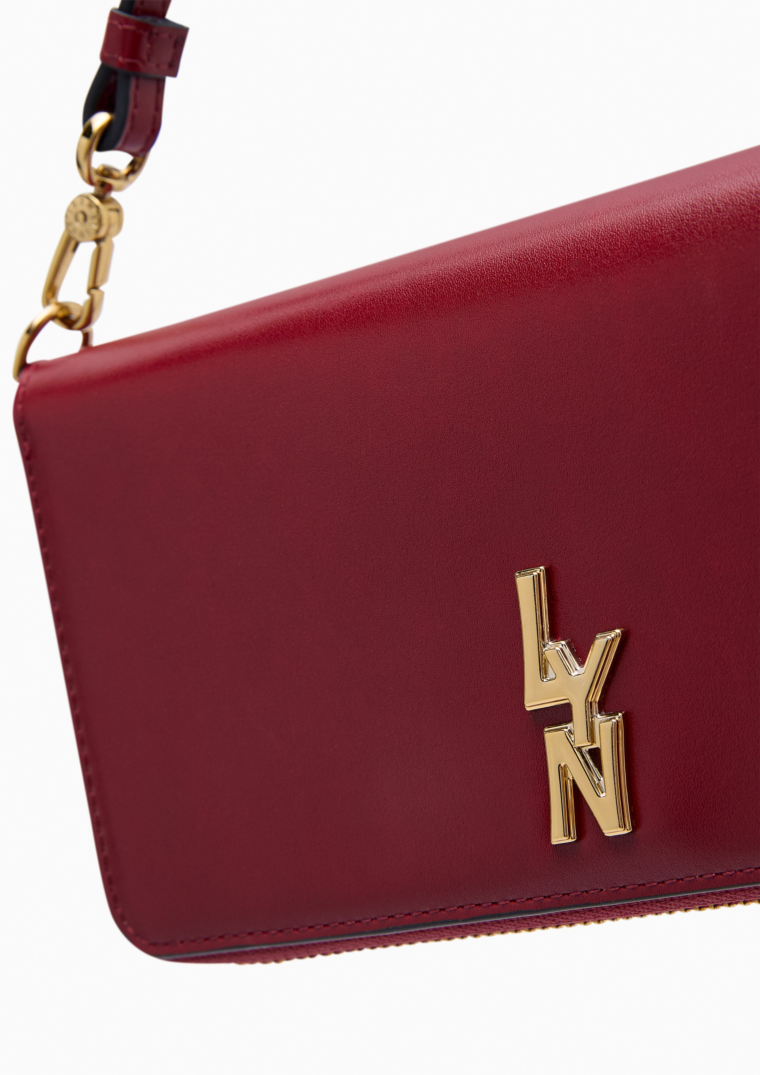 Ardel Long Wallet On Chain Dark Red