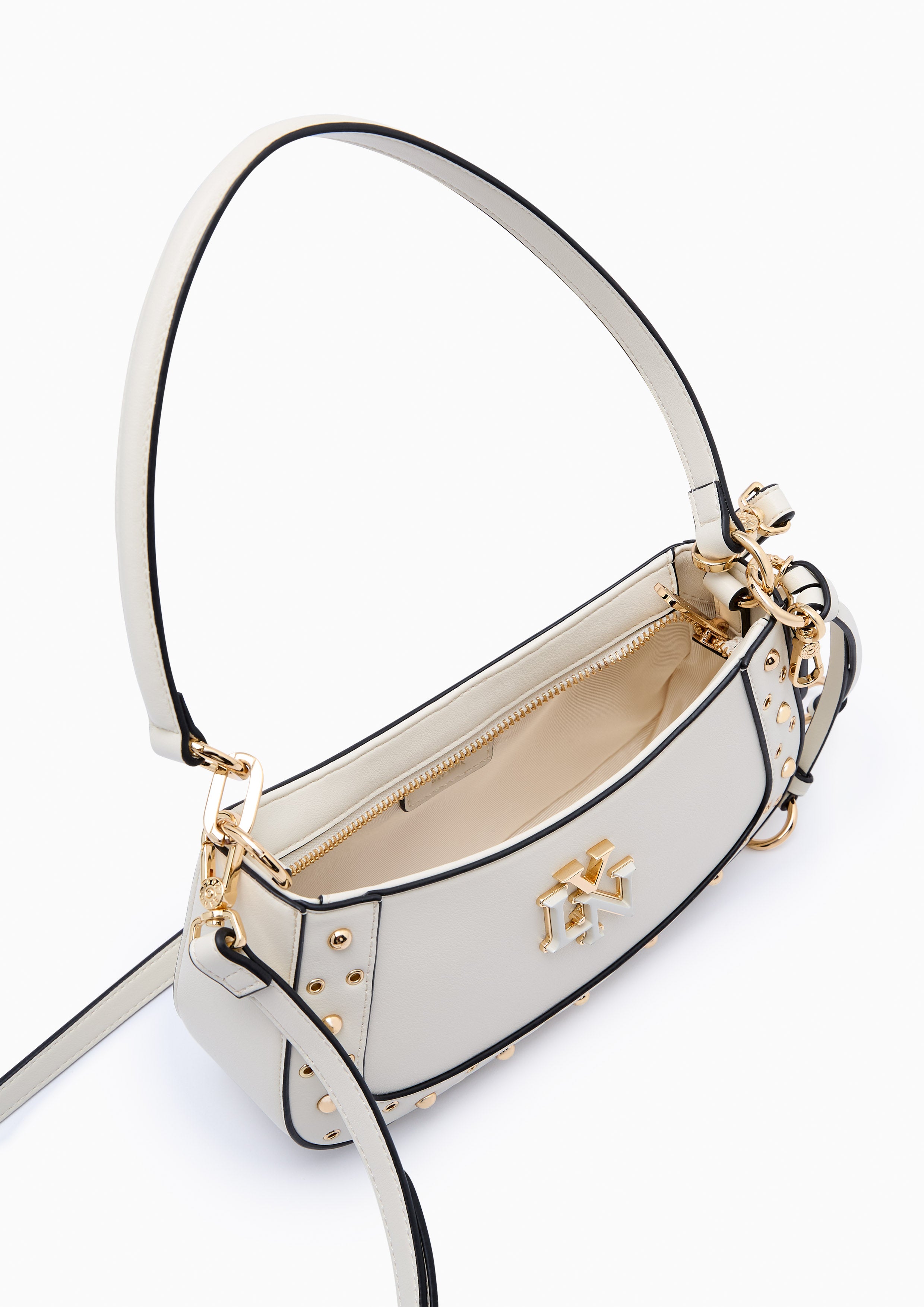 Brighton Rita Stud Shoulder Bag Ivory