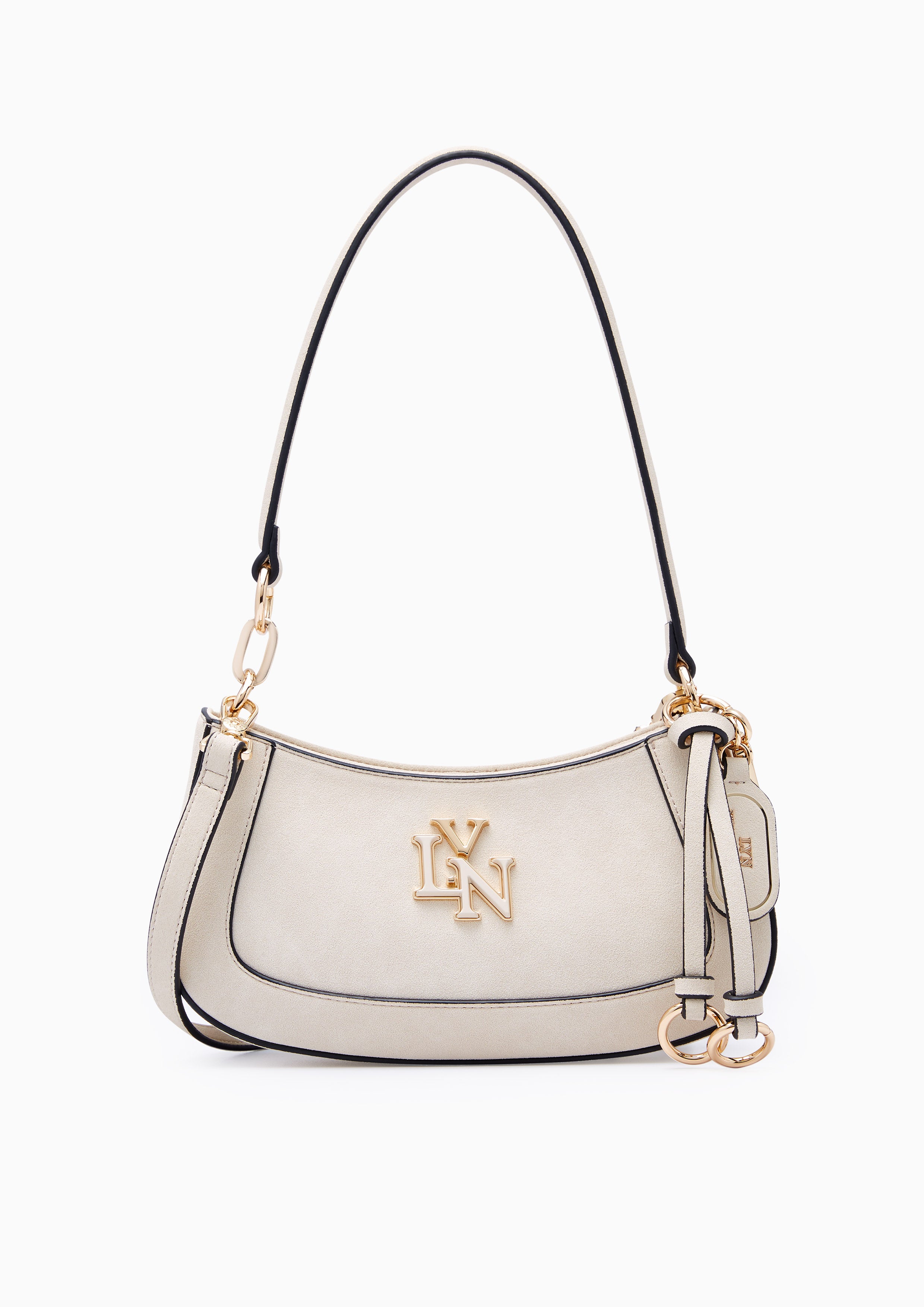 New Gastonia Rita Suede Shoulder Bag Beige