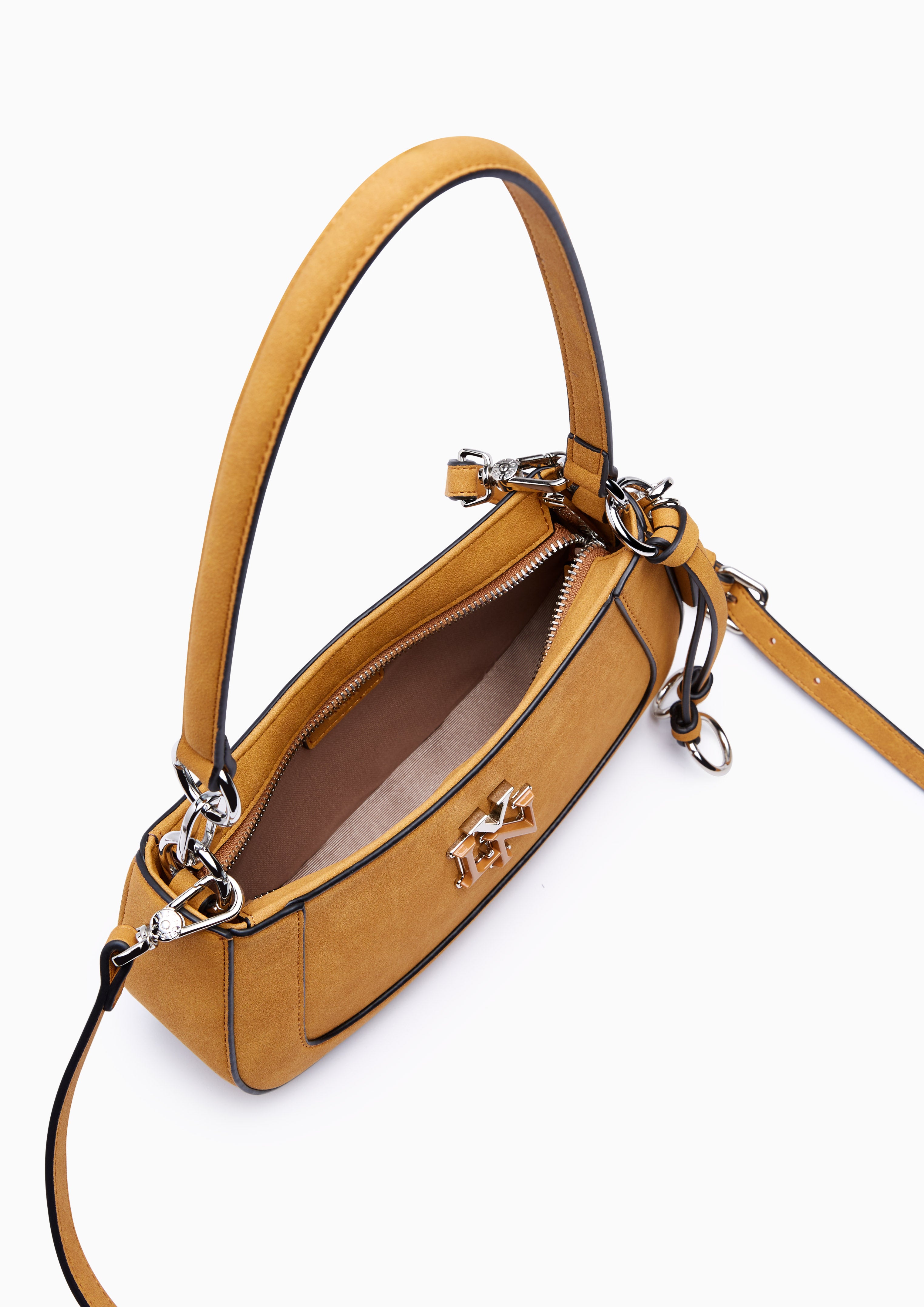 New Gastonia Rita Suede Shoulder Bag Brown