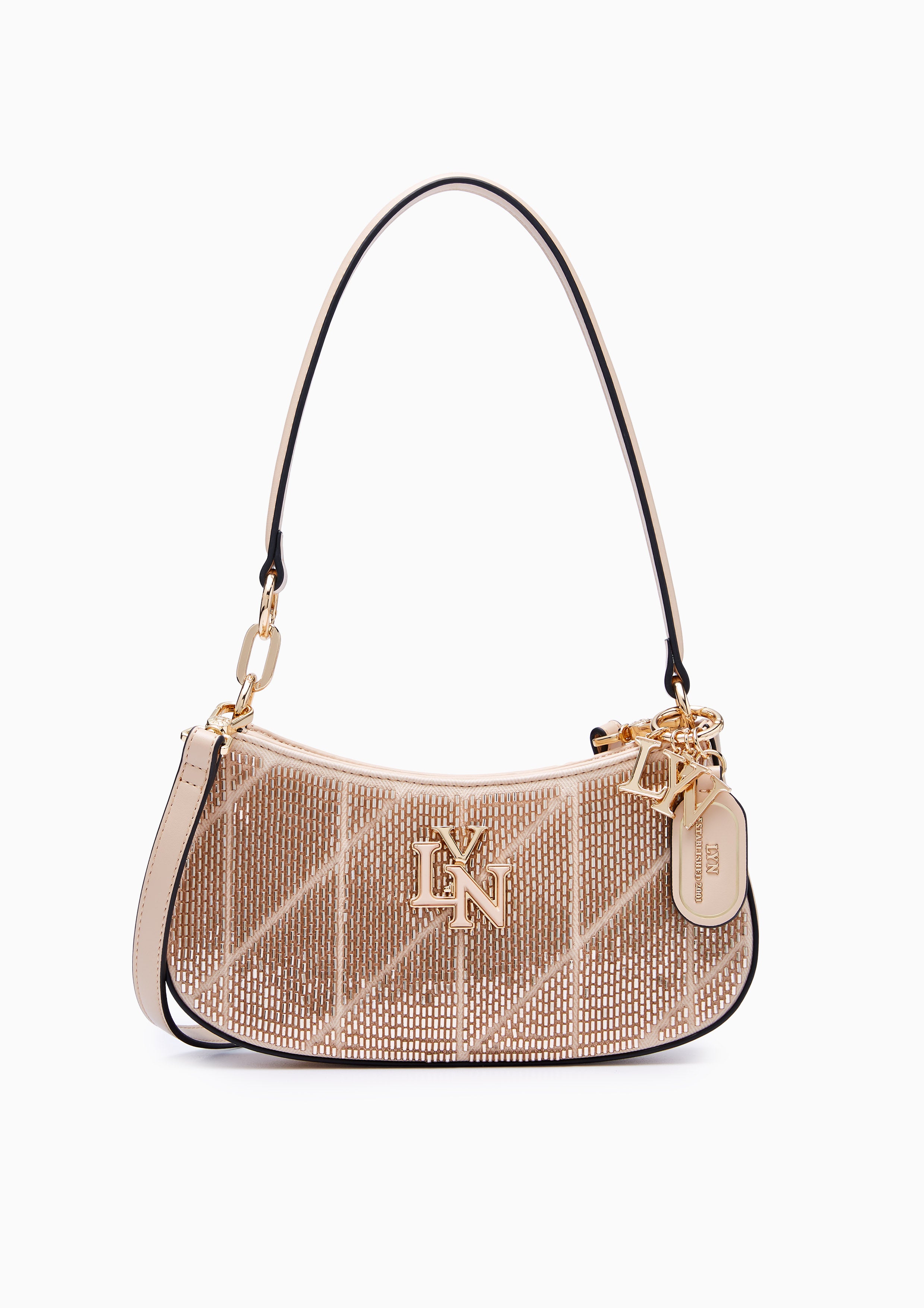 New Gastonia Rita Bead Shoulder Bag Nude
