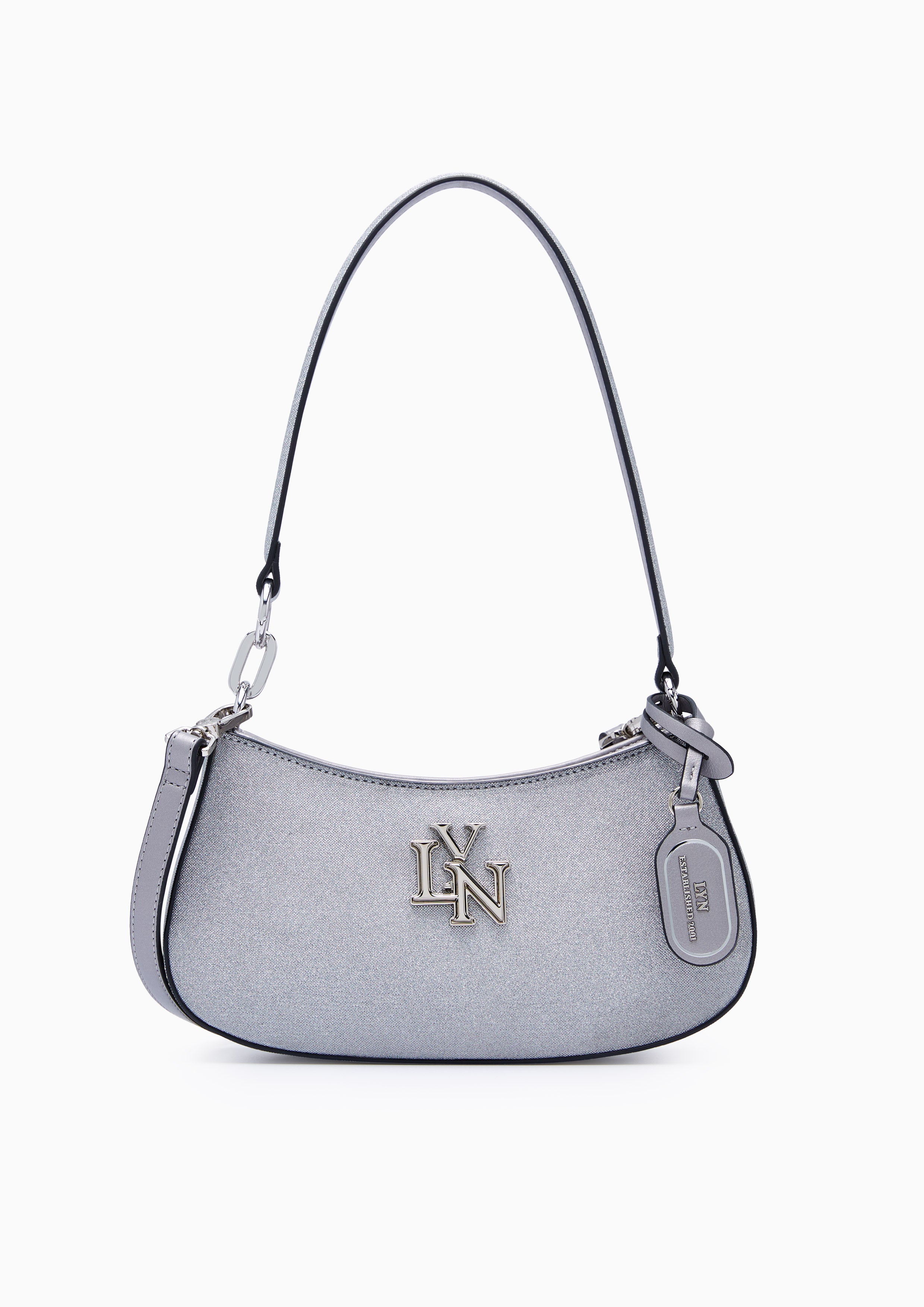 New Gastonia Rita Glitter Shoulder Bag Grey