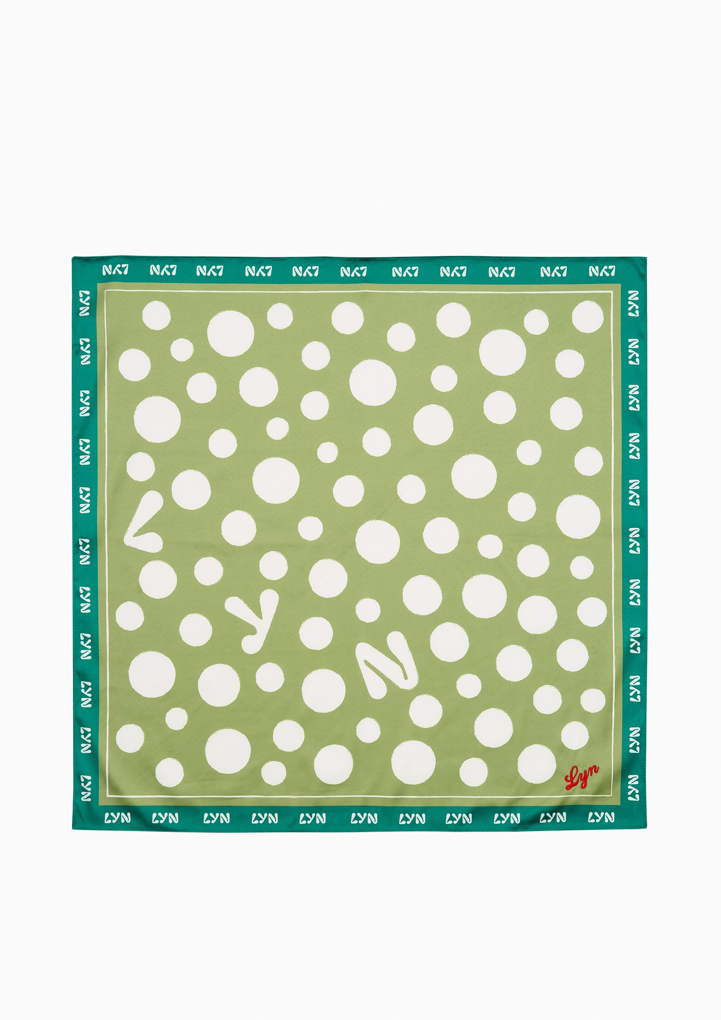 Polka Fashion Scarf Green