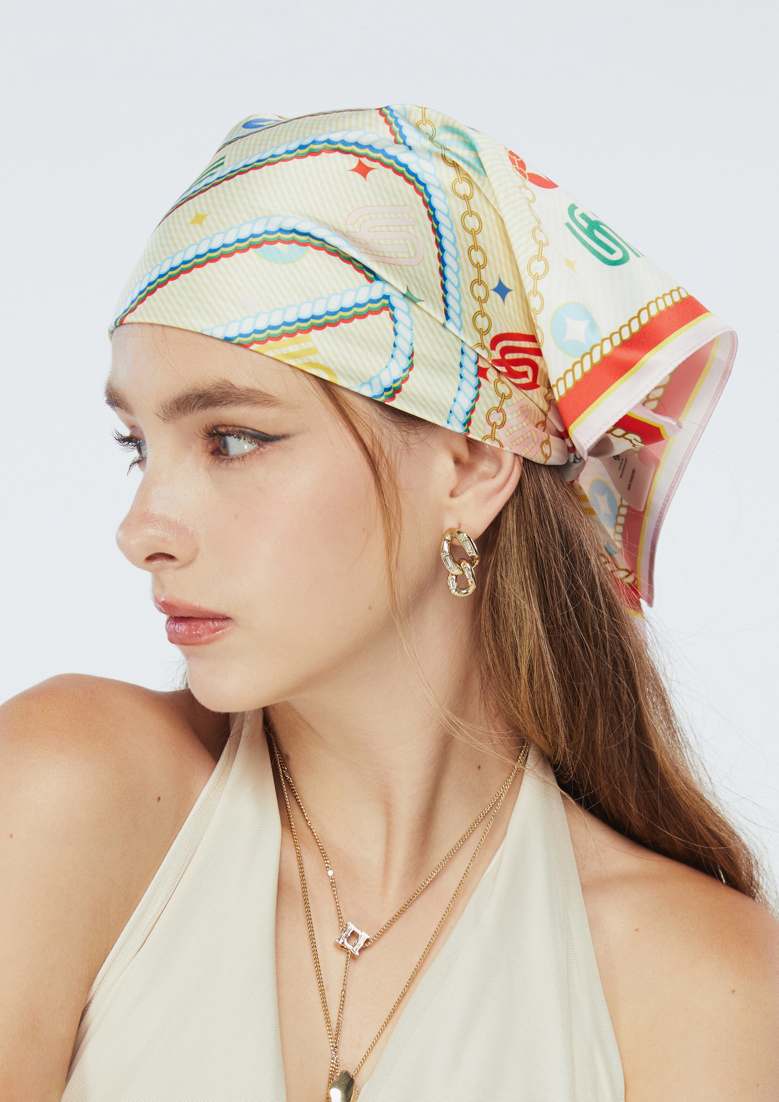 ผ้าพันคอแฟชั่น Danica Rainbow