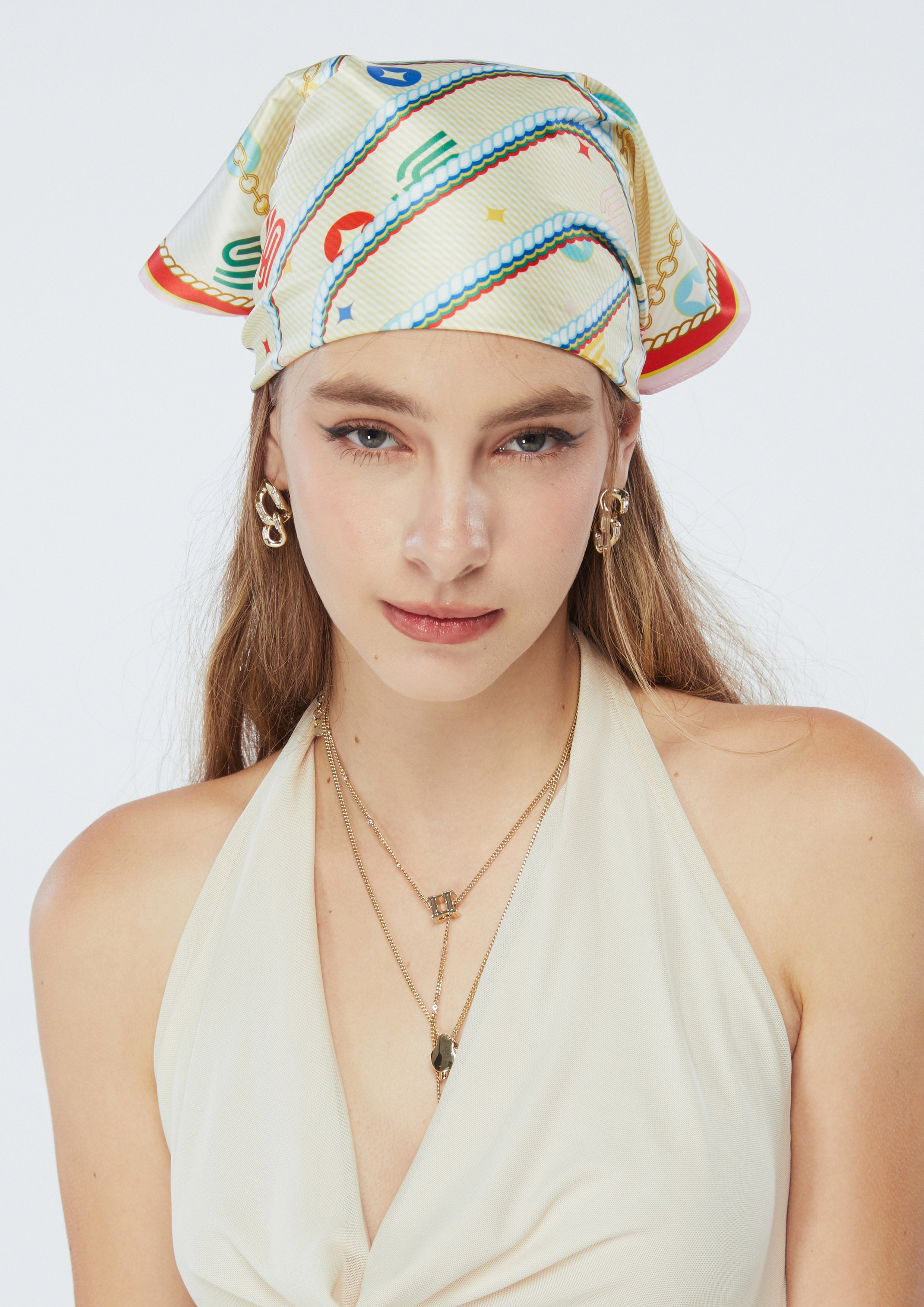 ผ้าพันคอแฟชั่น Danica Rainbow