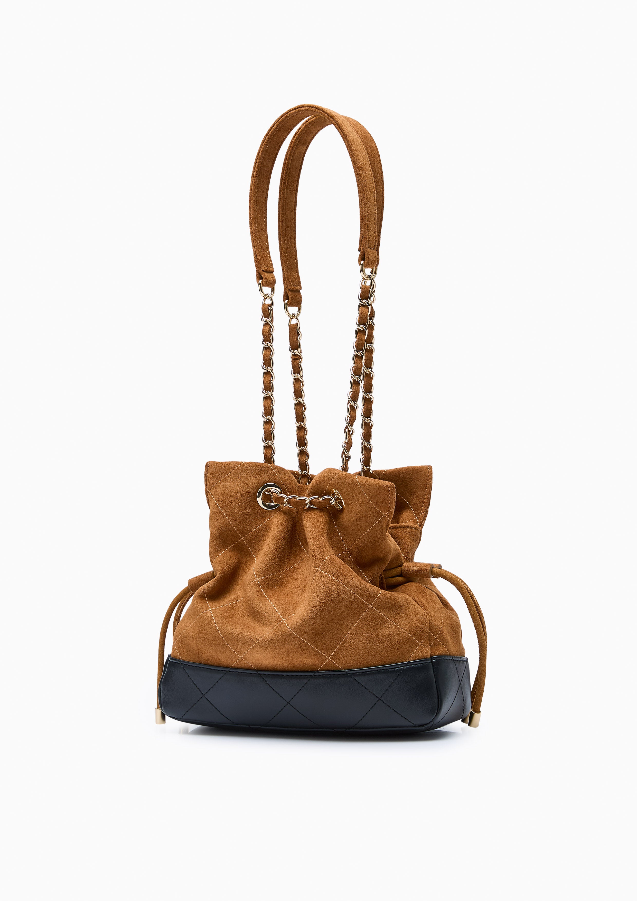 Destiny I Drawstring Crossbody Bag Brown