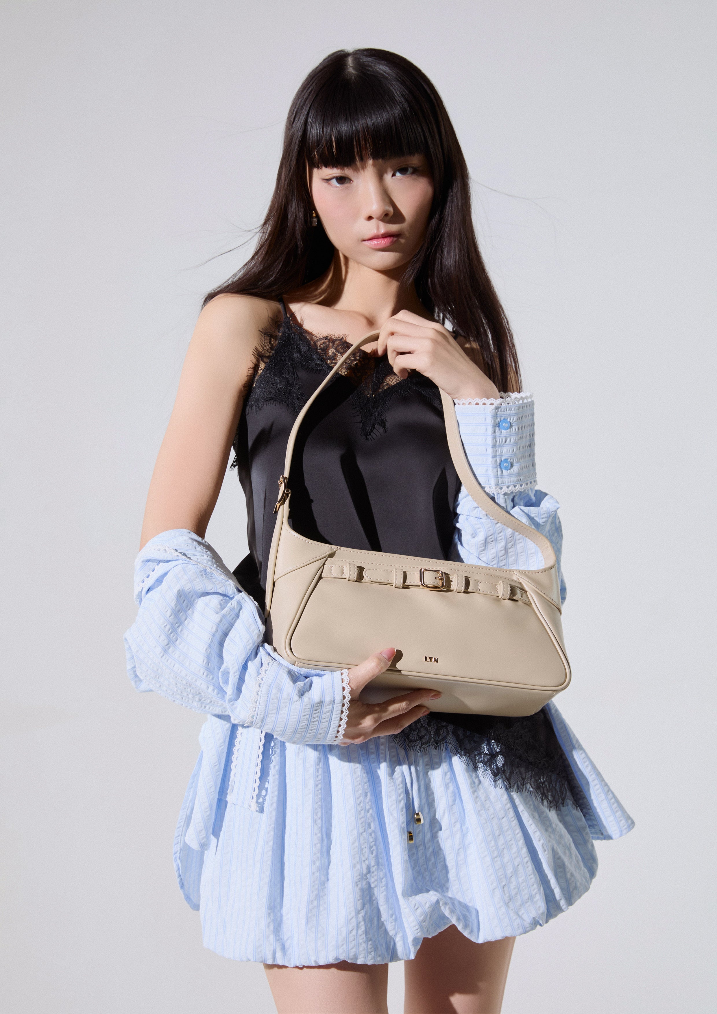Maynon L Shoulder Bag Beige