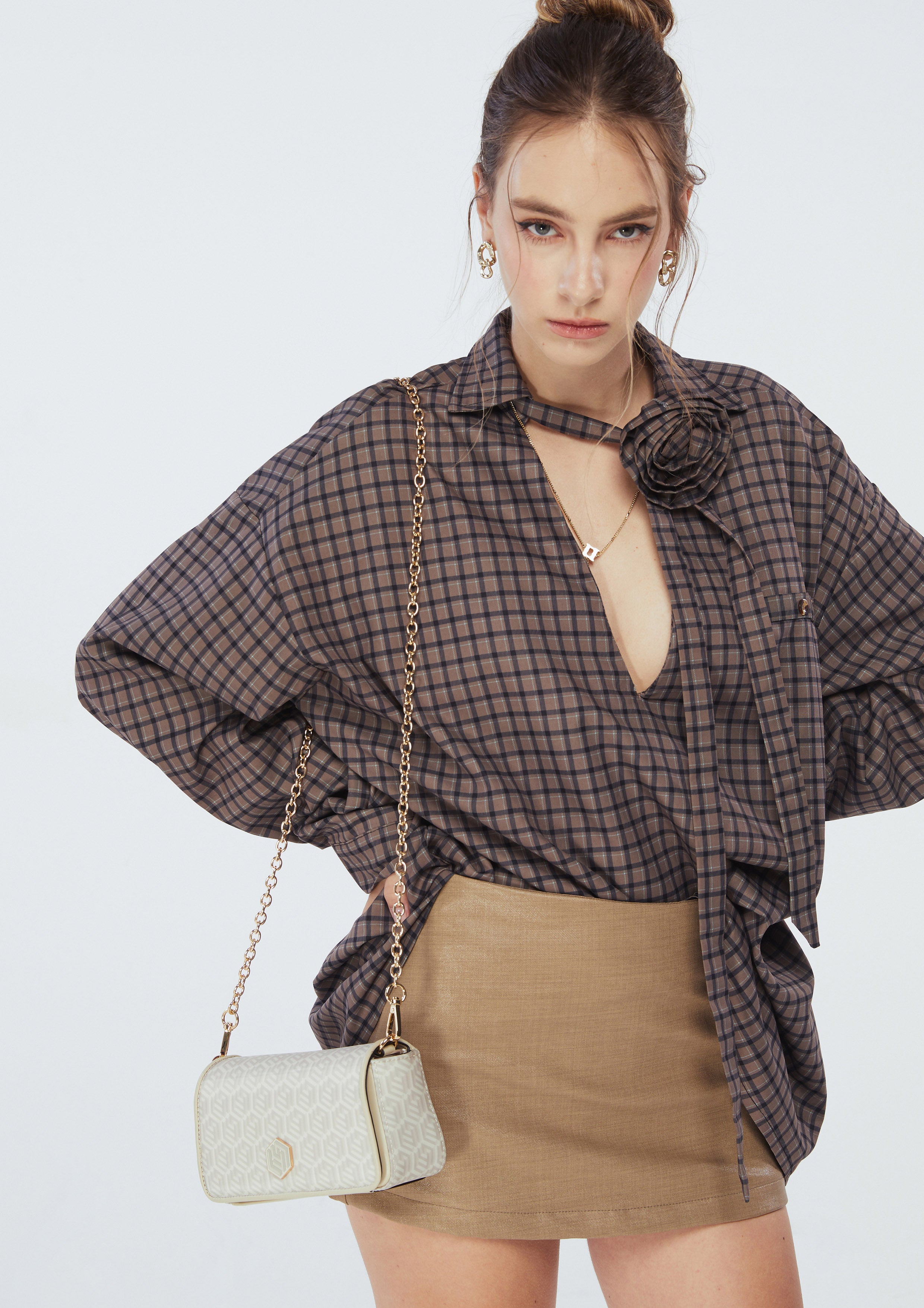 Rubik Infinite Crossbody Bag Beige