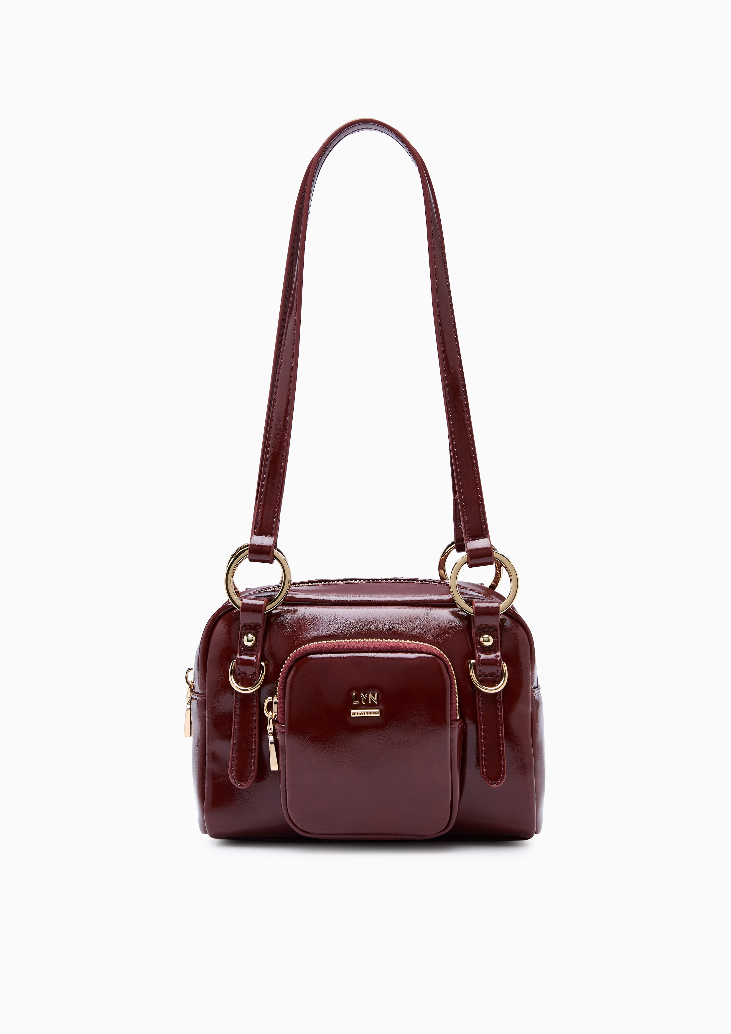 Baverly S Shoulder Bag Dark Red
