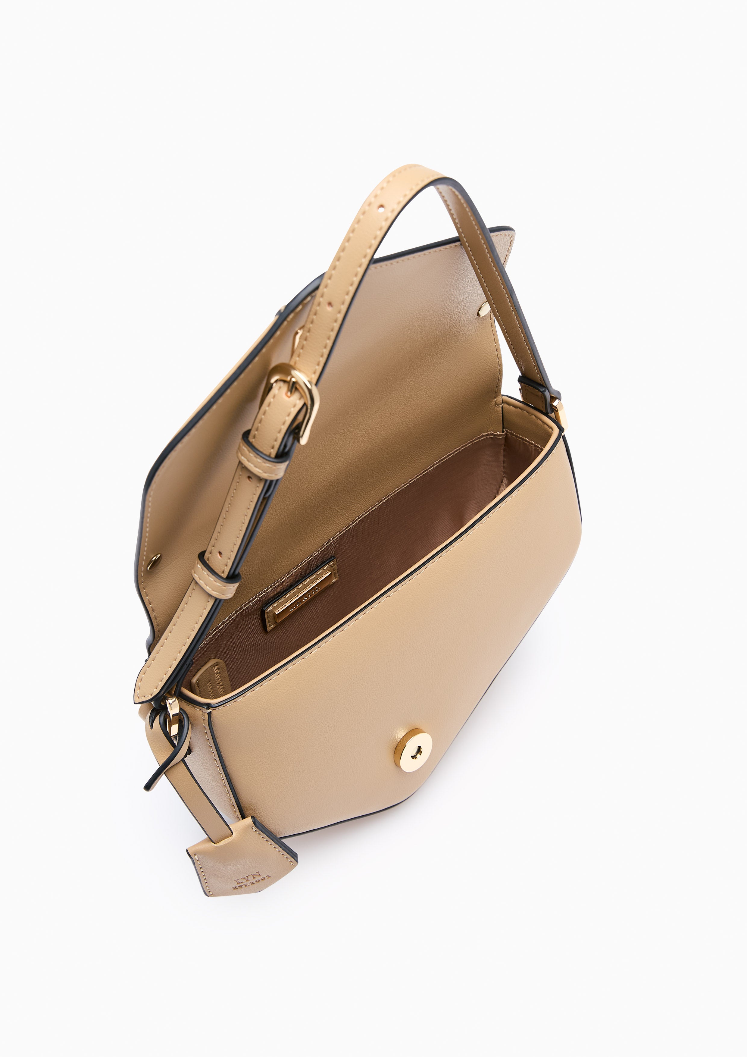 Neutra S Flap Shoulder Bag Beige