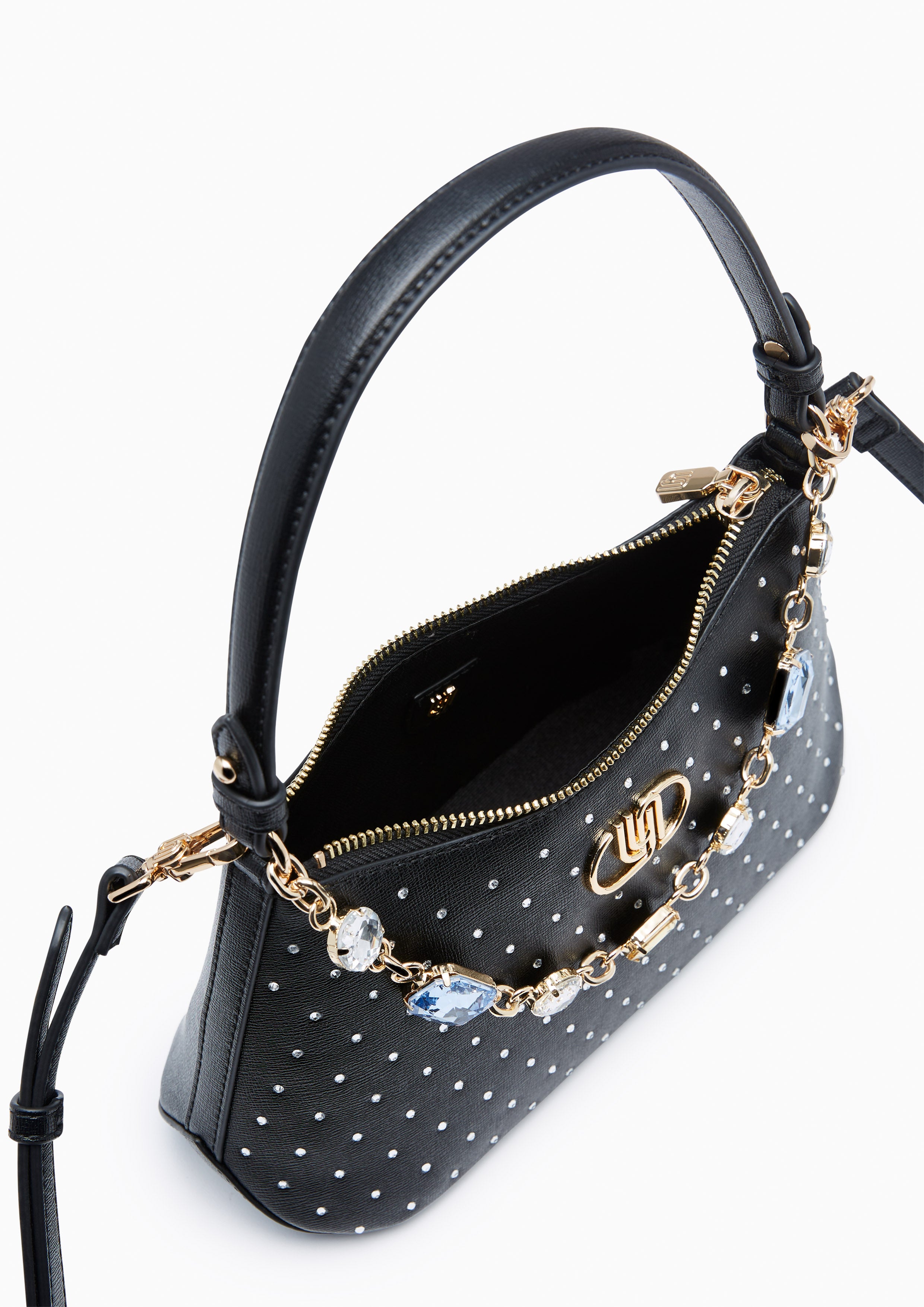 Nova Diamond Infinite S Shoulder Bag Black