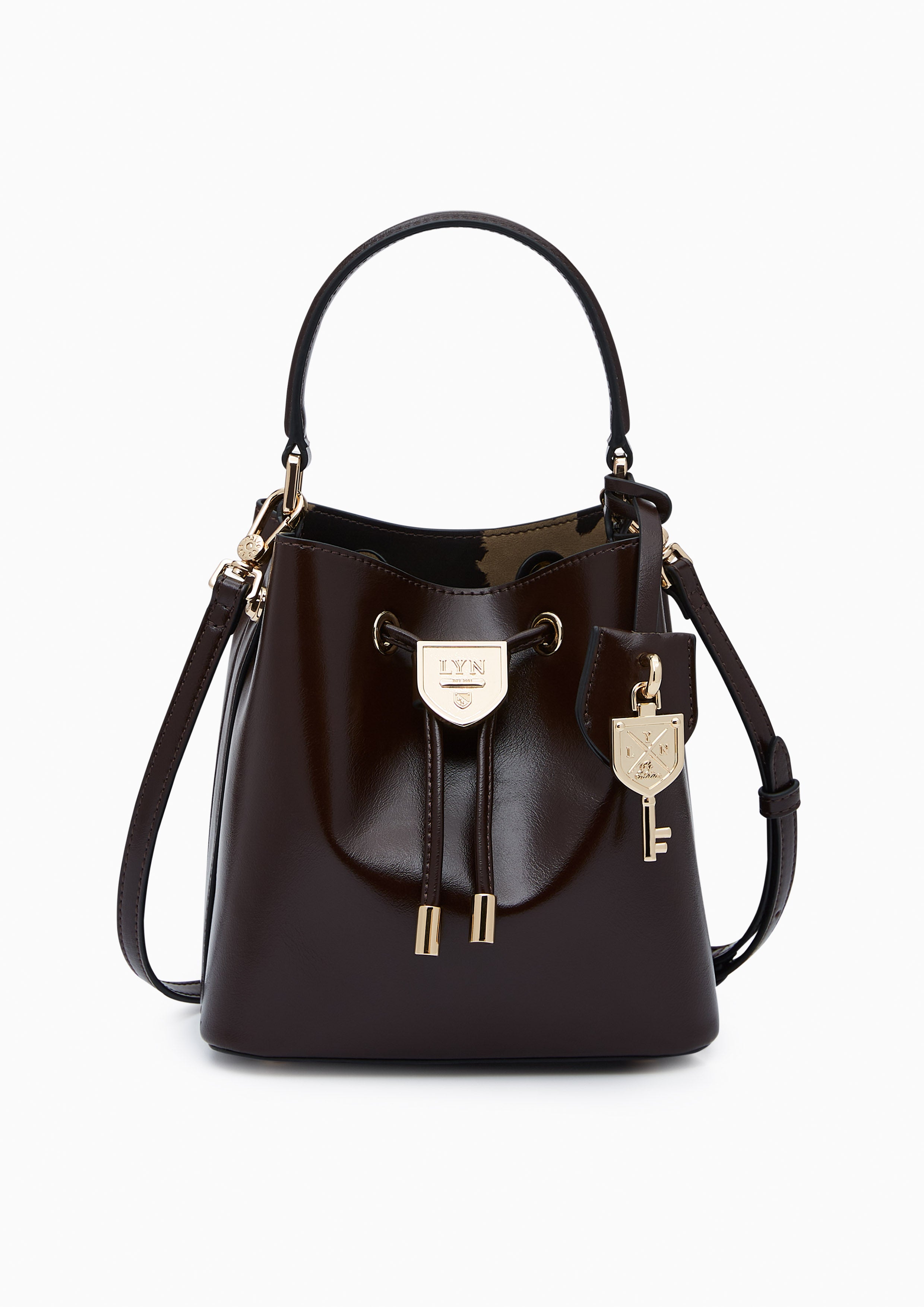 Re-Edit Carina Mustang Bucket Bag Dark Brown