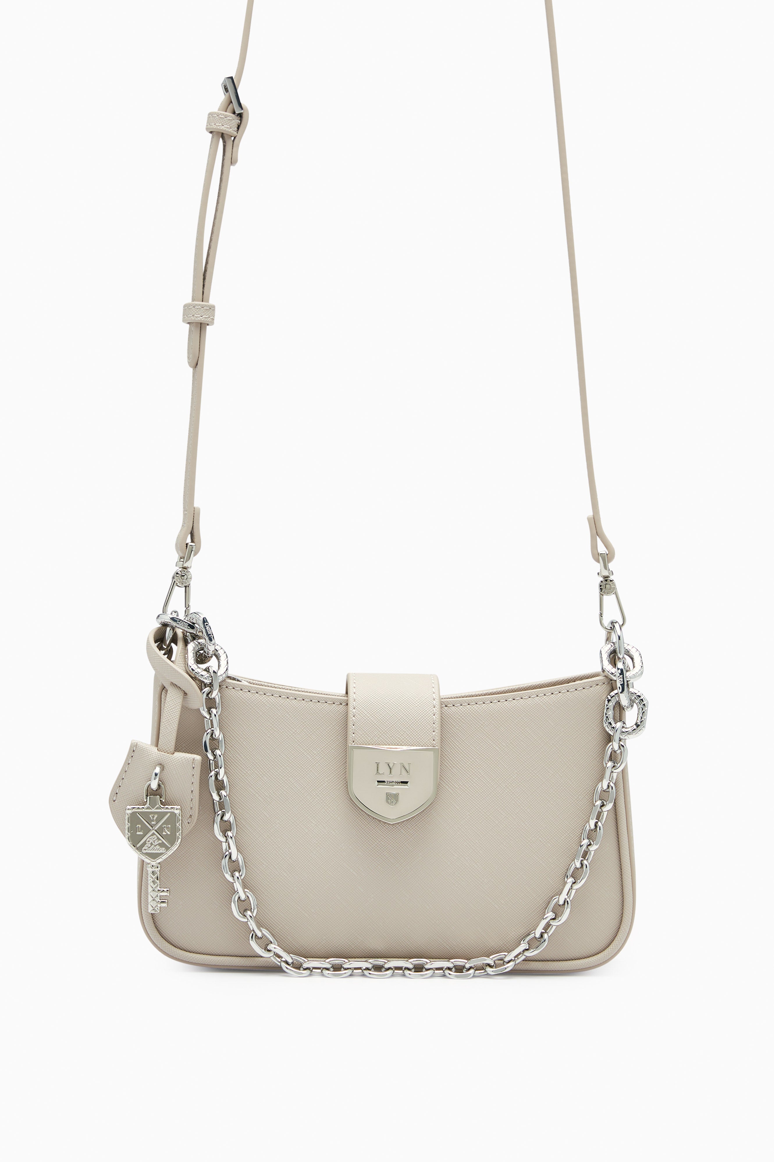 Re-Edit Casia Athella Shoulder Bag Light Grey