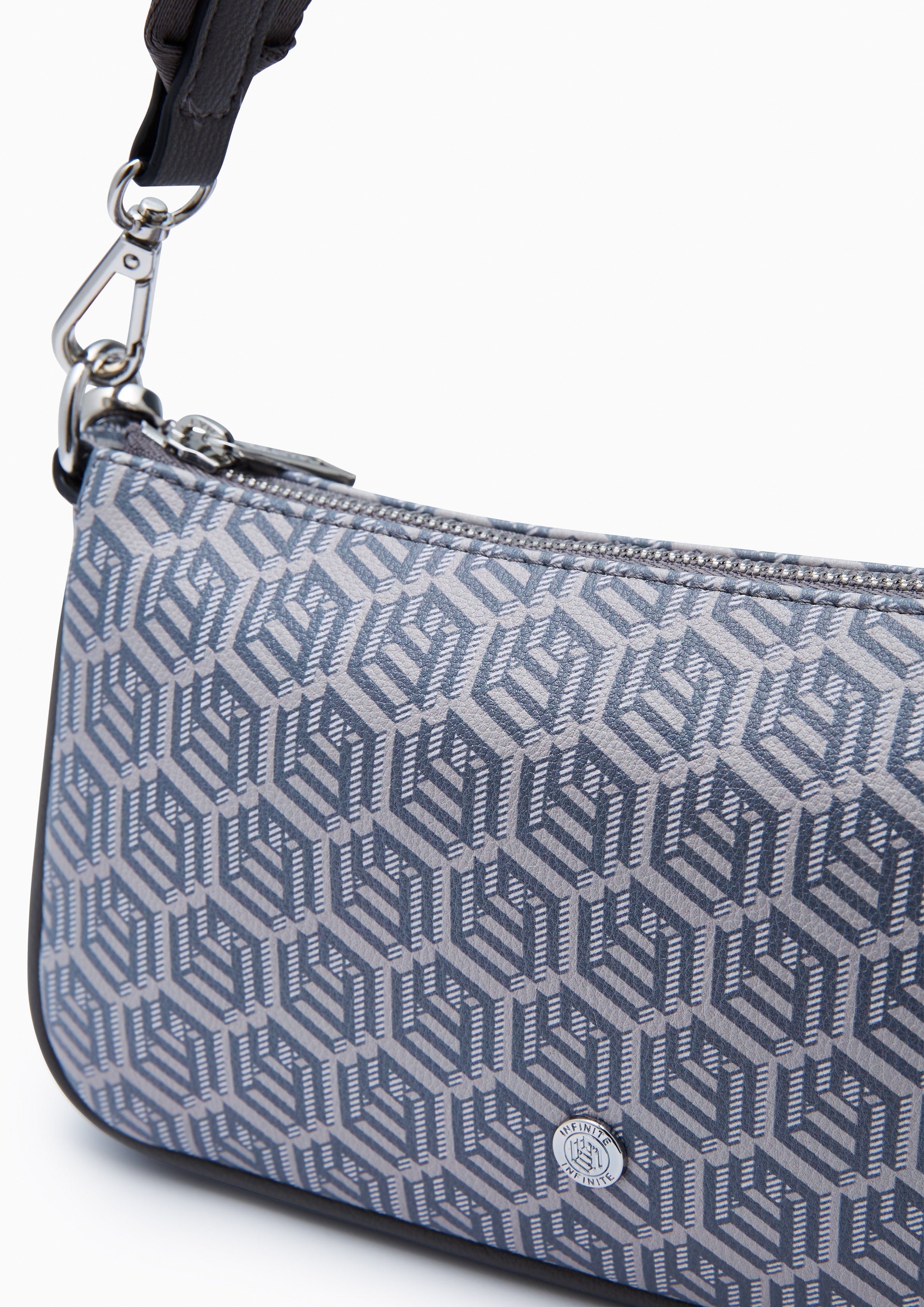 Zoll Infinite Zip Pouch Crossbody Bag Grey