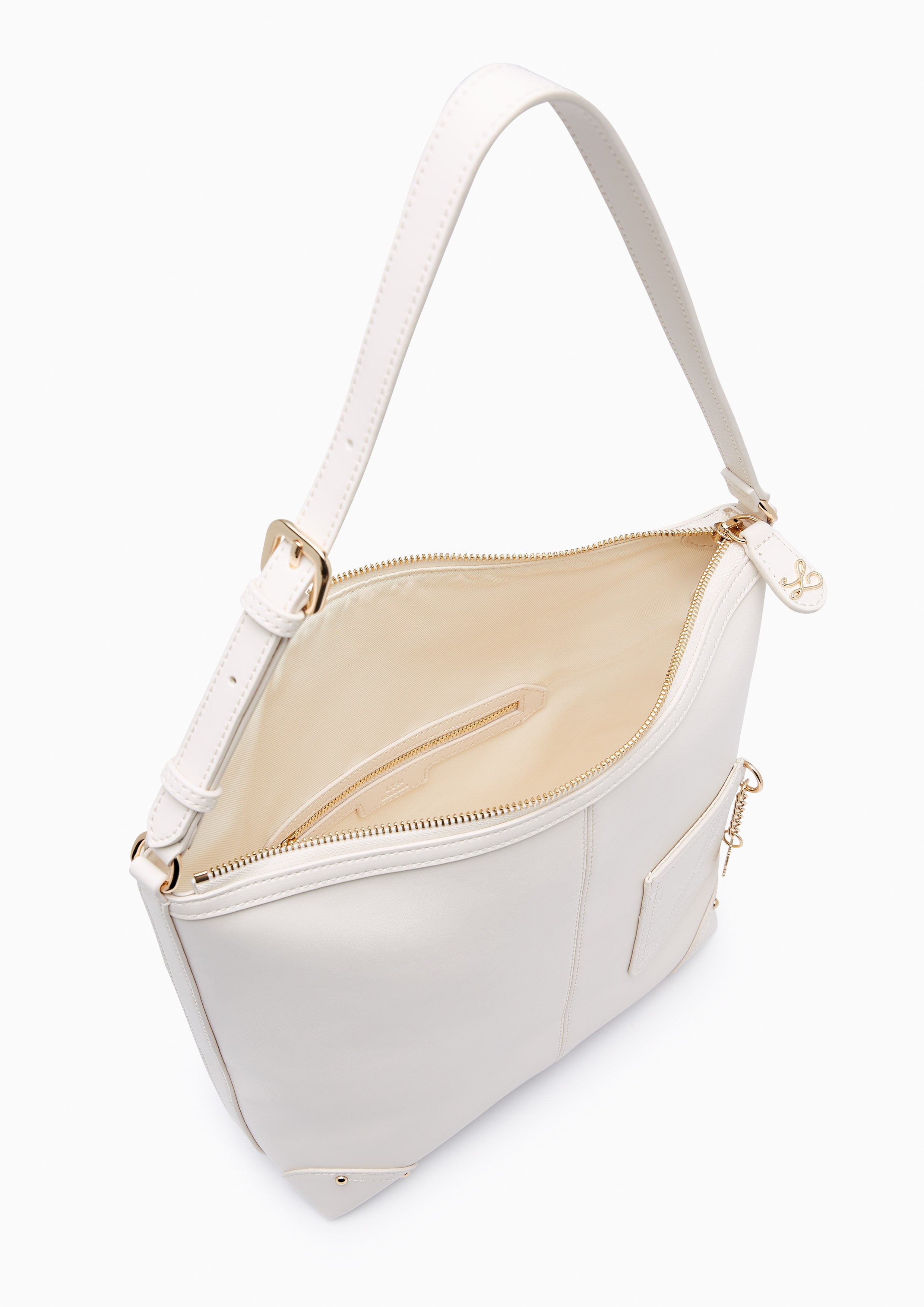 Boyfriedns Shoulder Bag Ivory