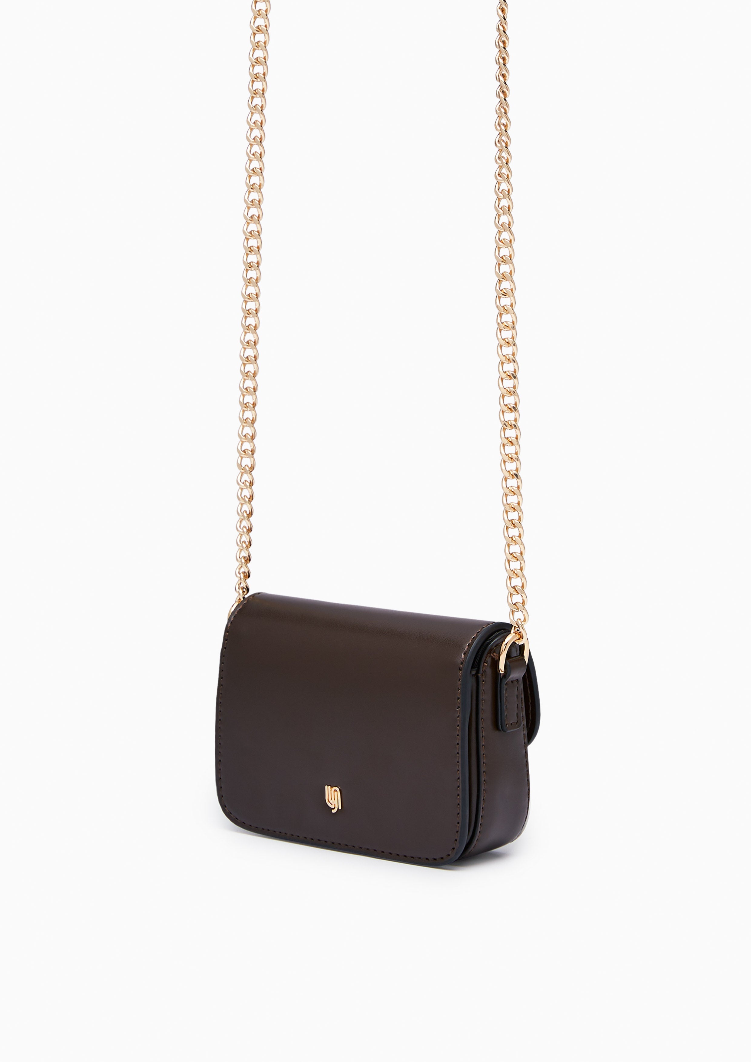 Voda Infinite Mini Crossbody Bag Dark Brown