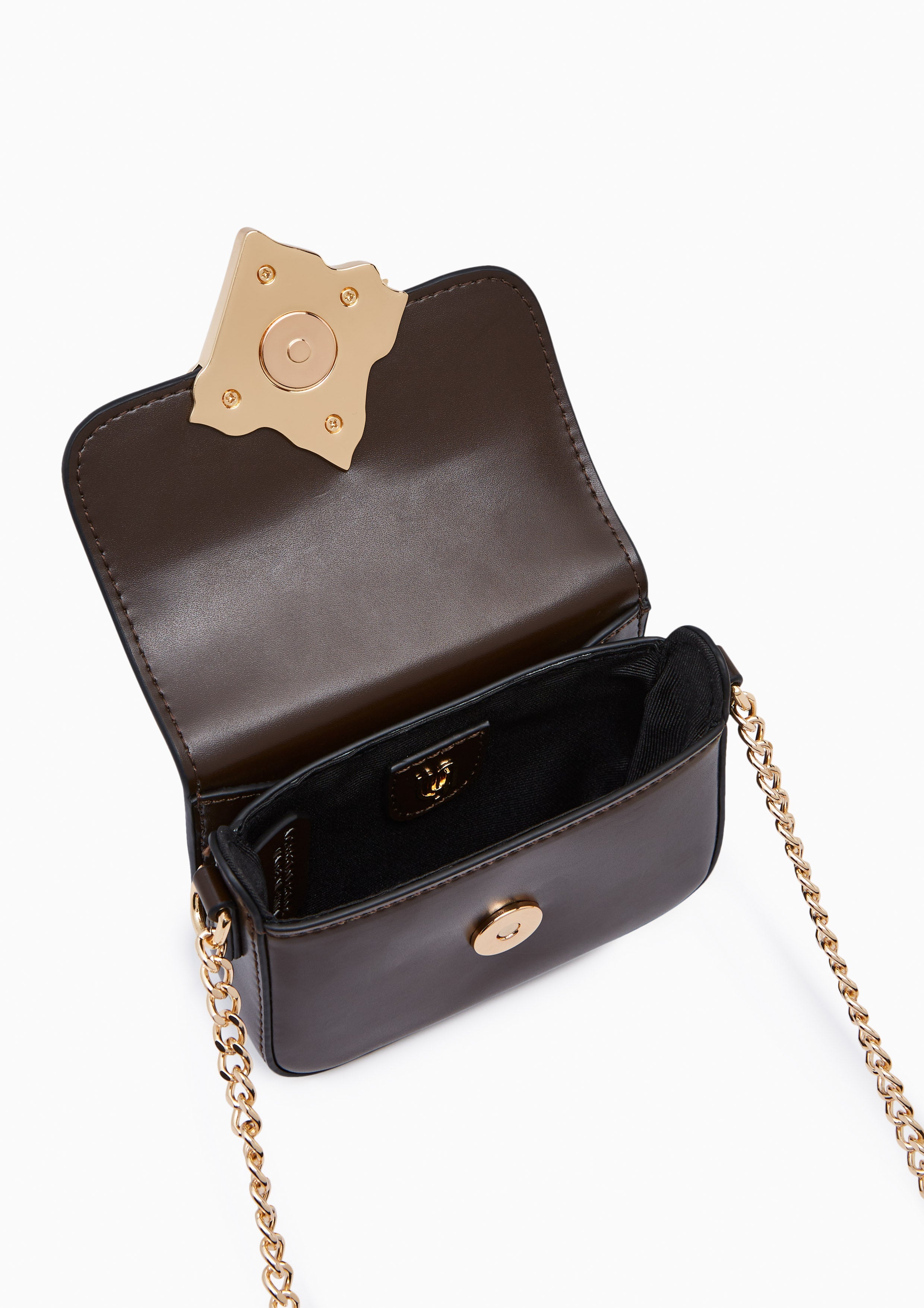 Voda Infinite Mini Crossbody Bag Dark Brown