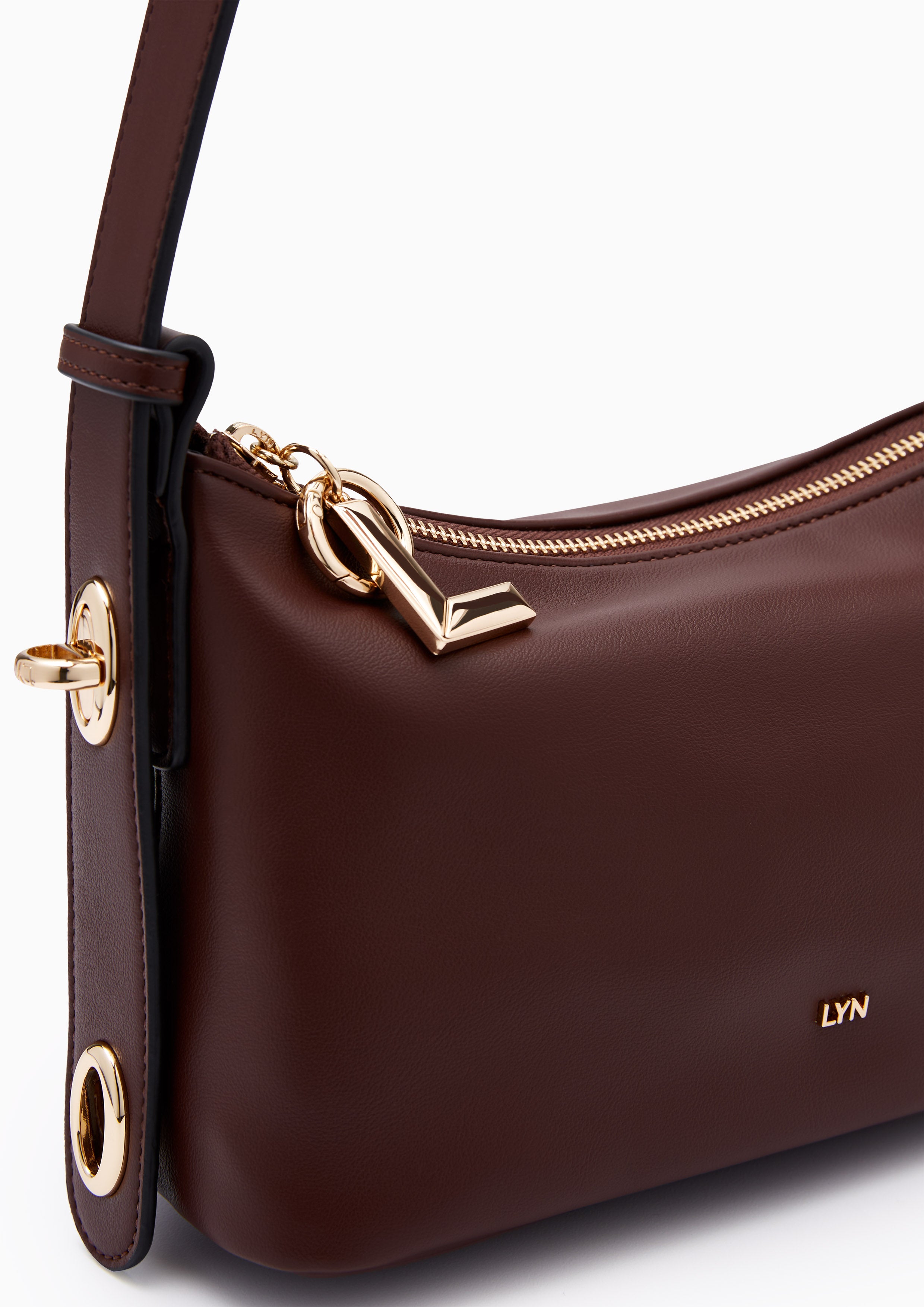 Jardin M Shoulder Bag Dark Brown