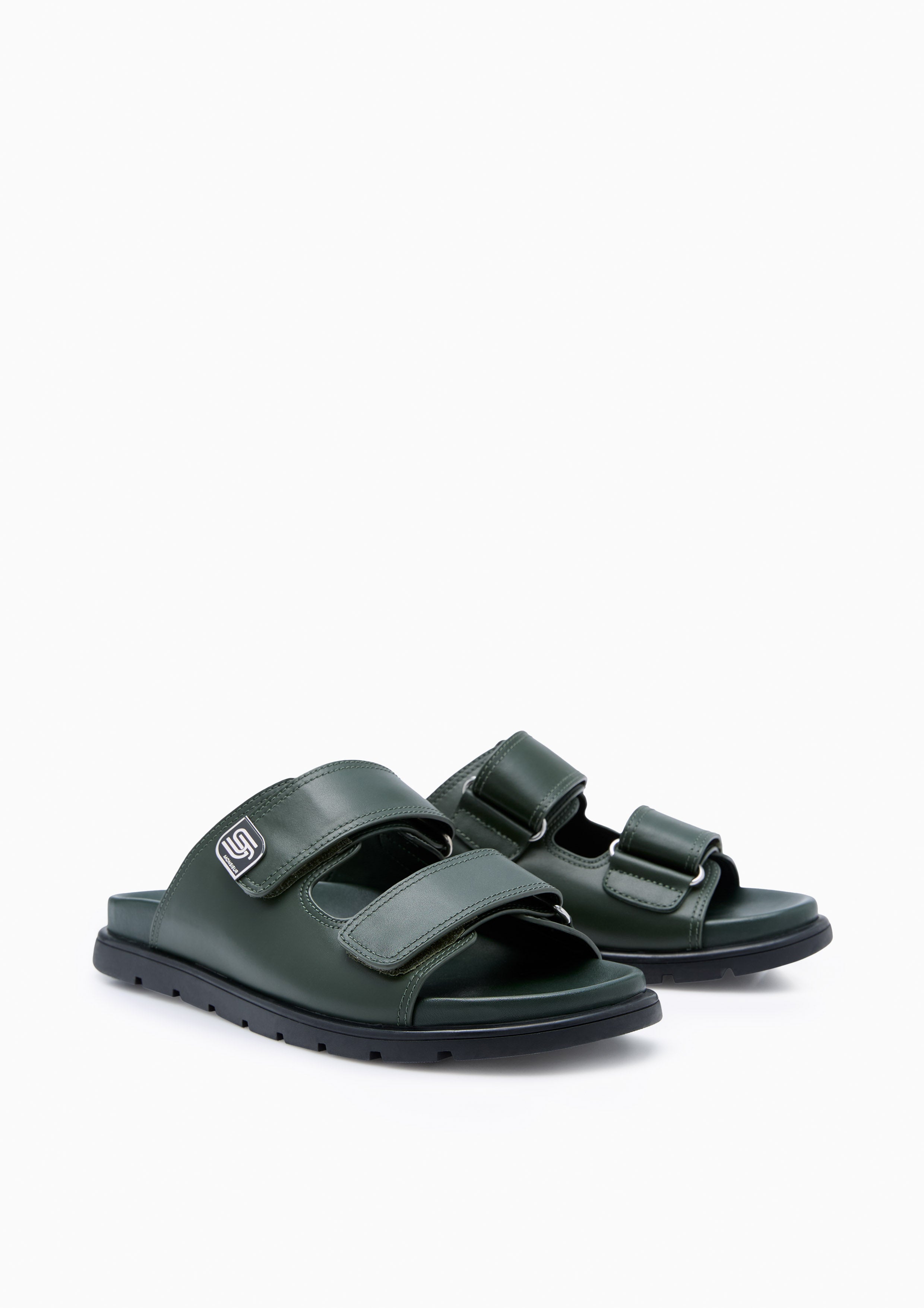 Safar Infinite Slide Sandals Green