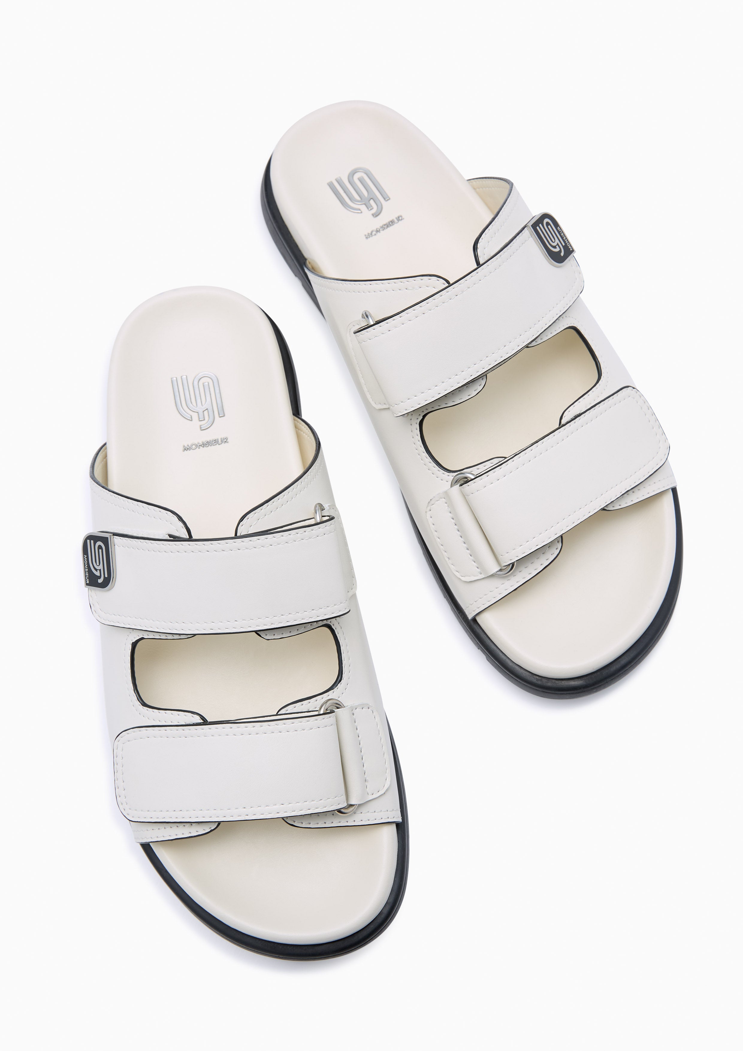 Safar Infinite Slide Sandals Ivory