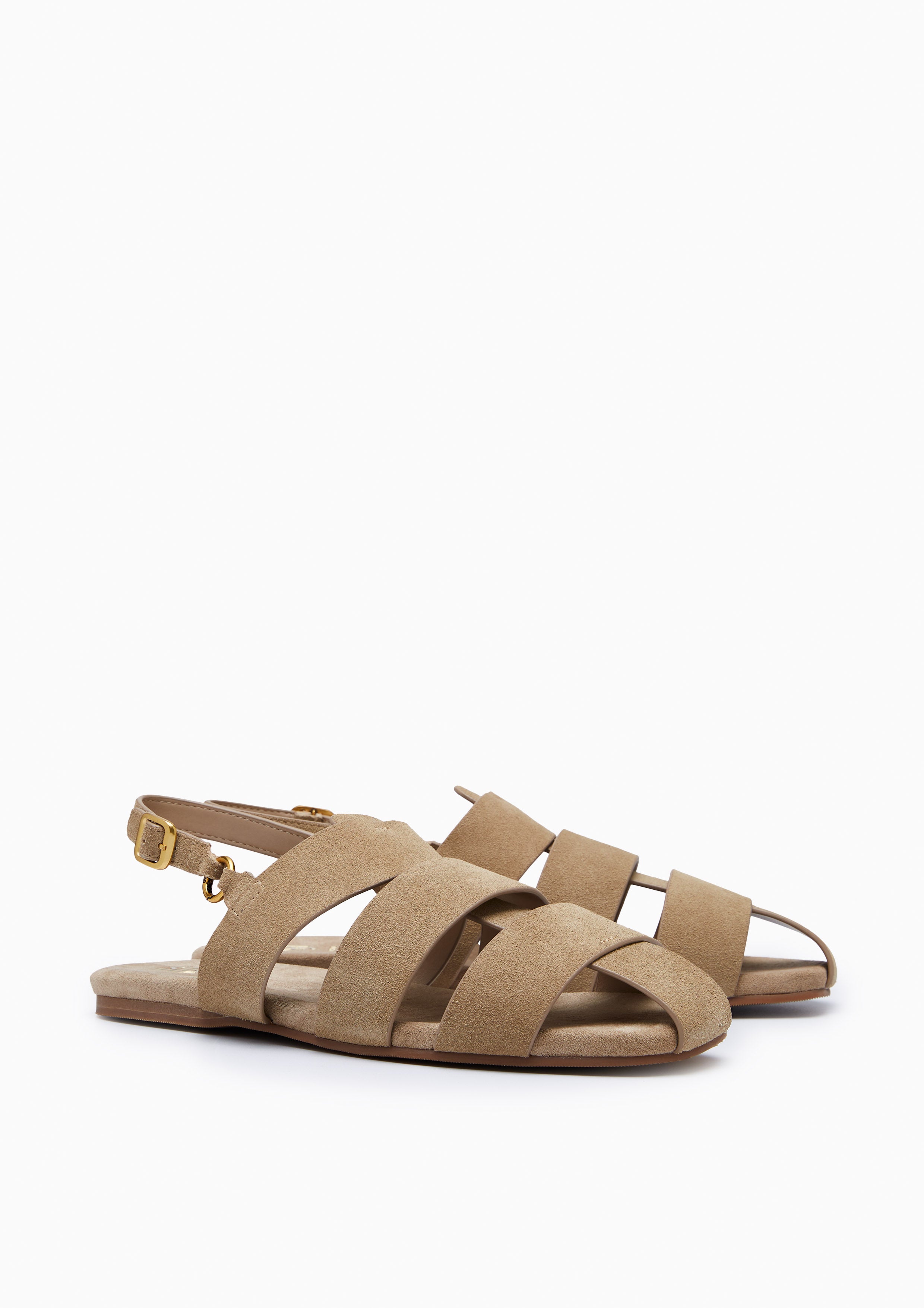 Francisco Infinite Flat Sandals Beige