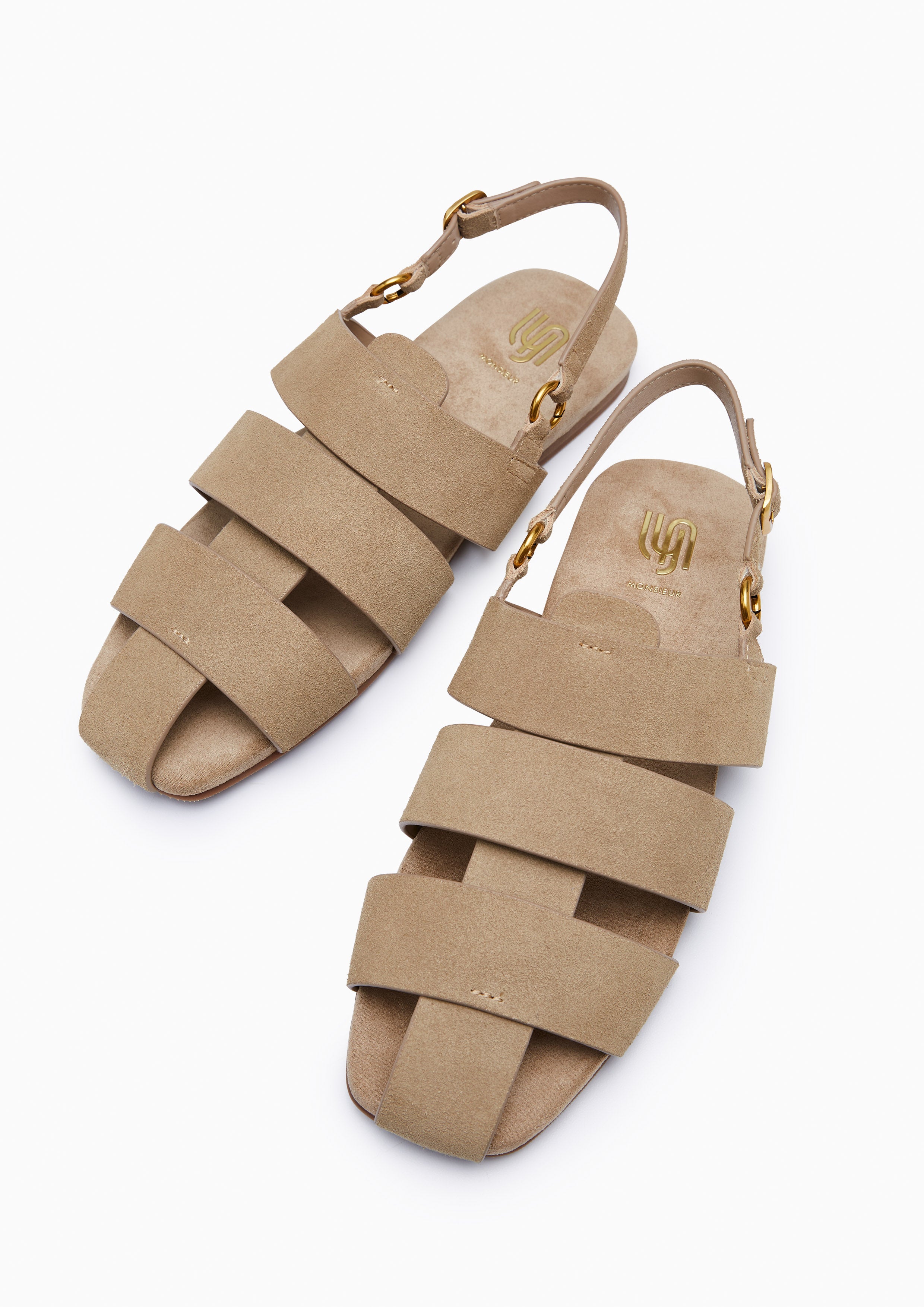 Francisco Infinite Flat Sandals Beige