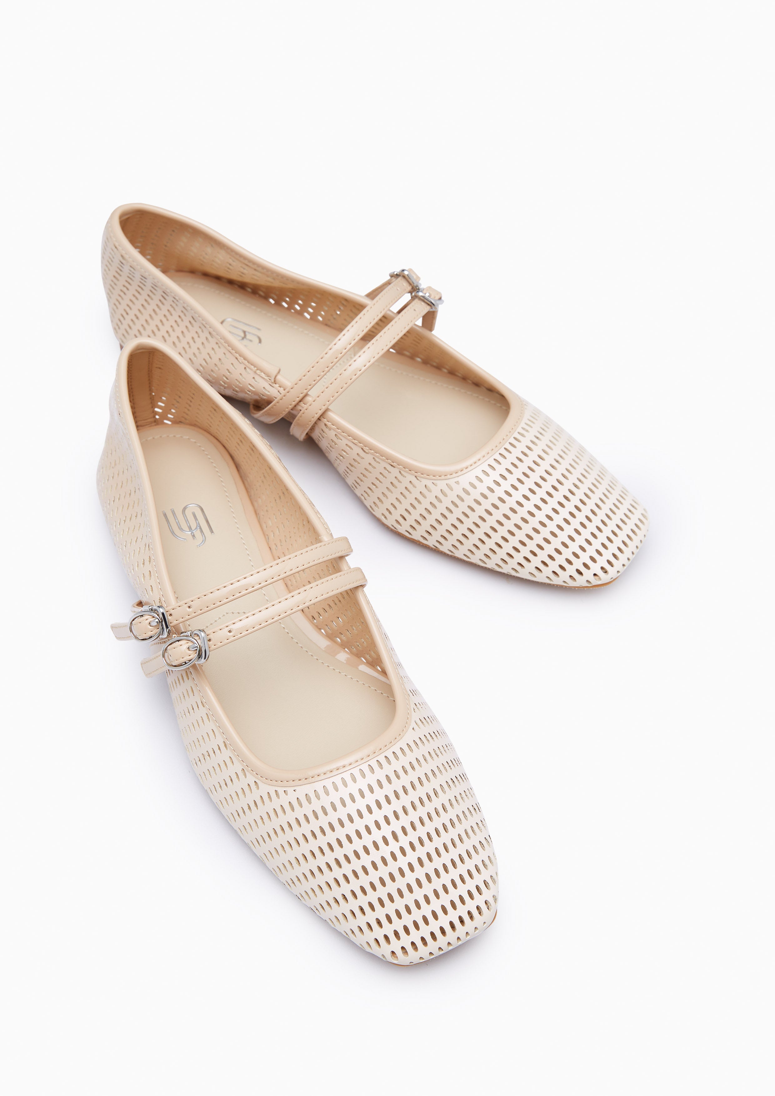 Nash Infinite Ballerina Flats Ivory
