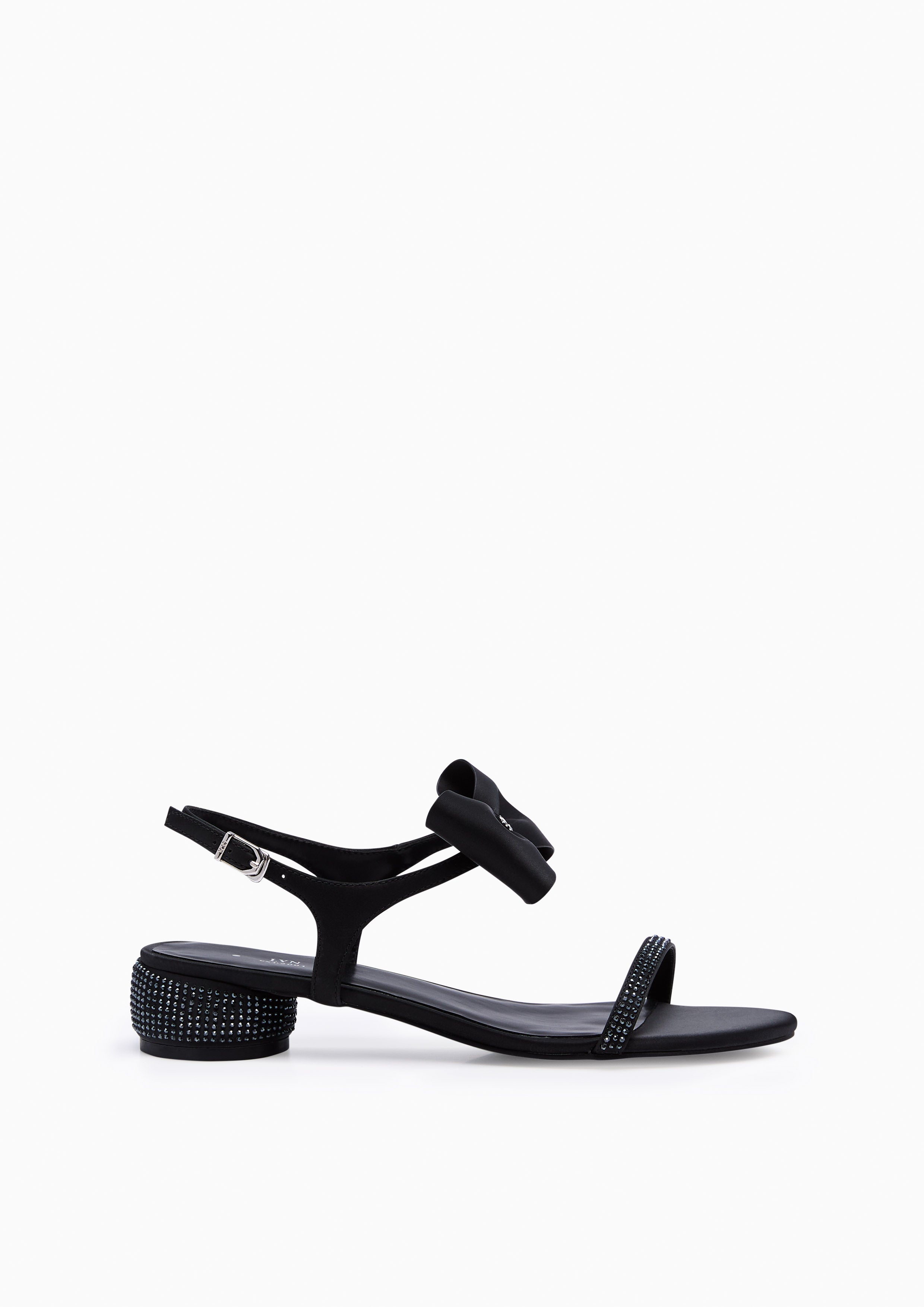Lulana Mid Heel Sandals Black