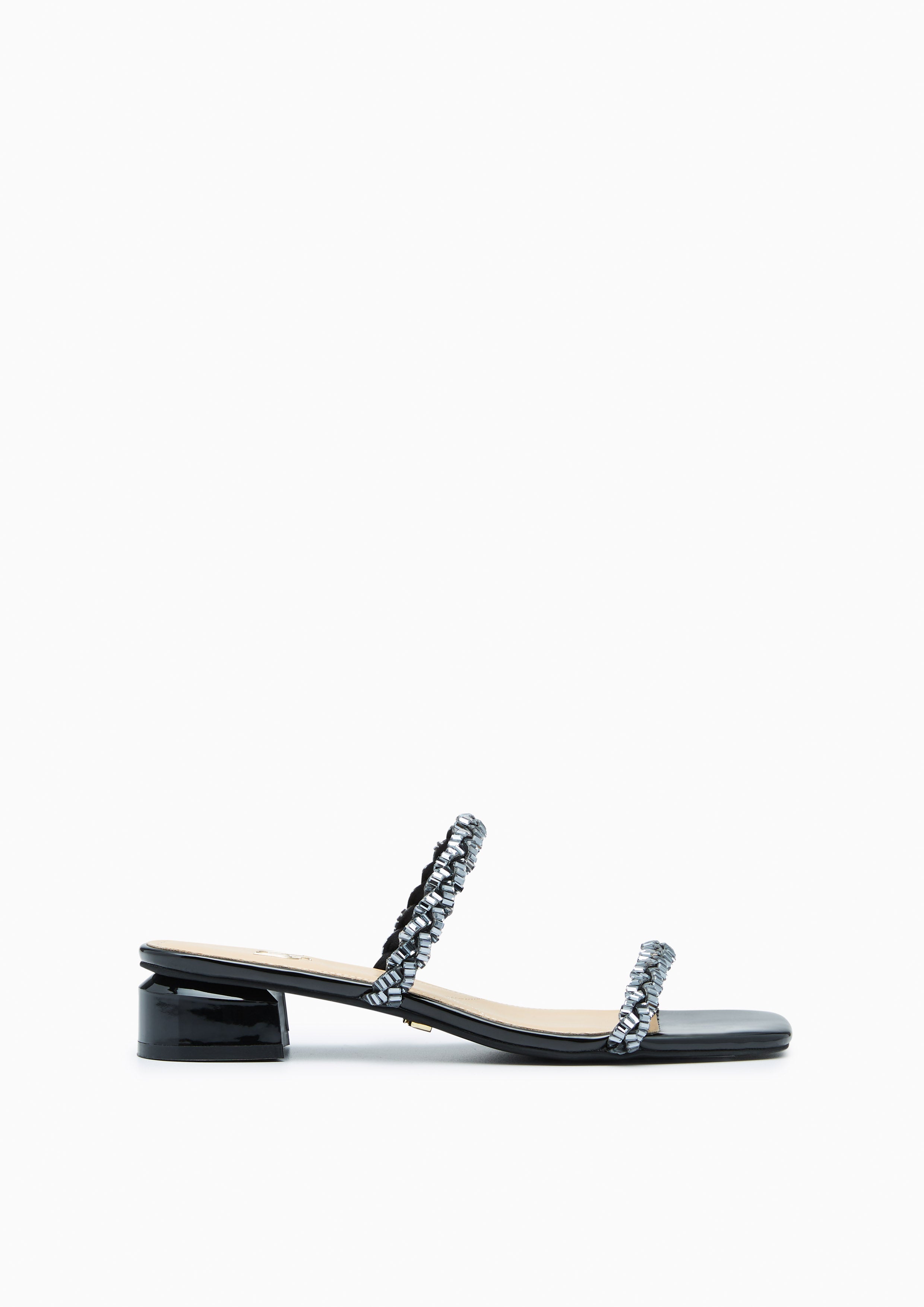 Promise Square Infinite Sandals Black